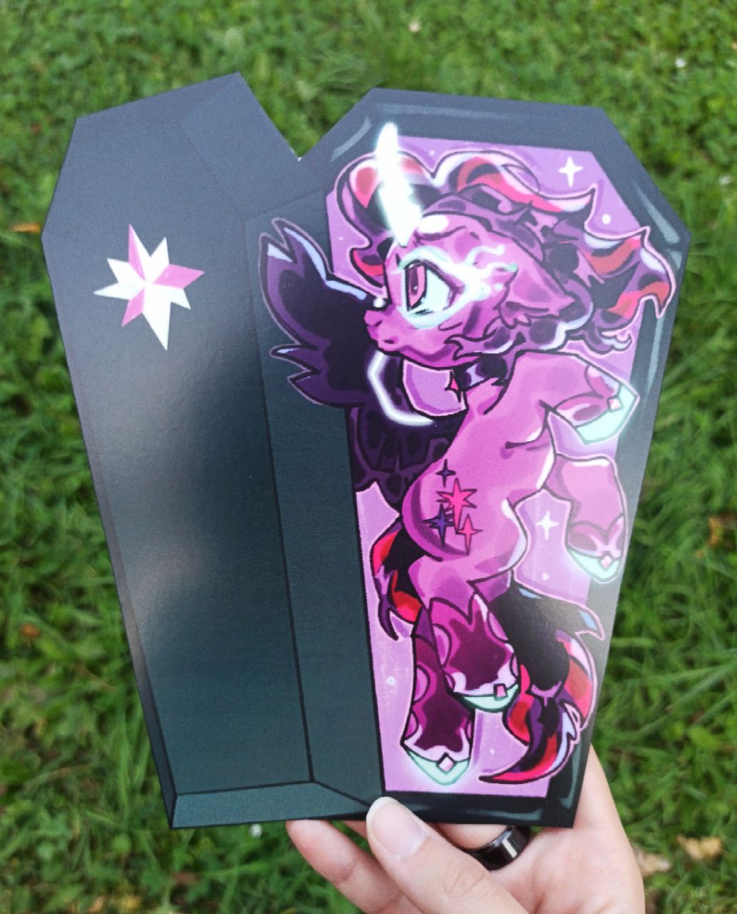 Фигурная открытка Искорка