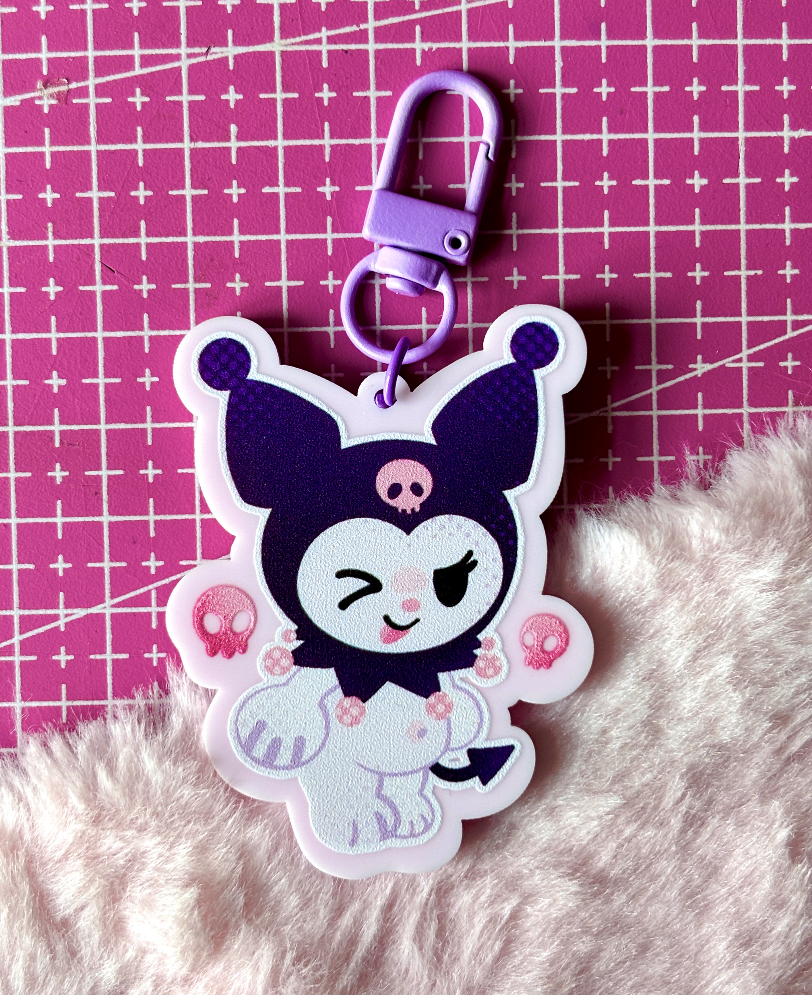 Брелок "Фиолетовый кролик"