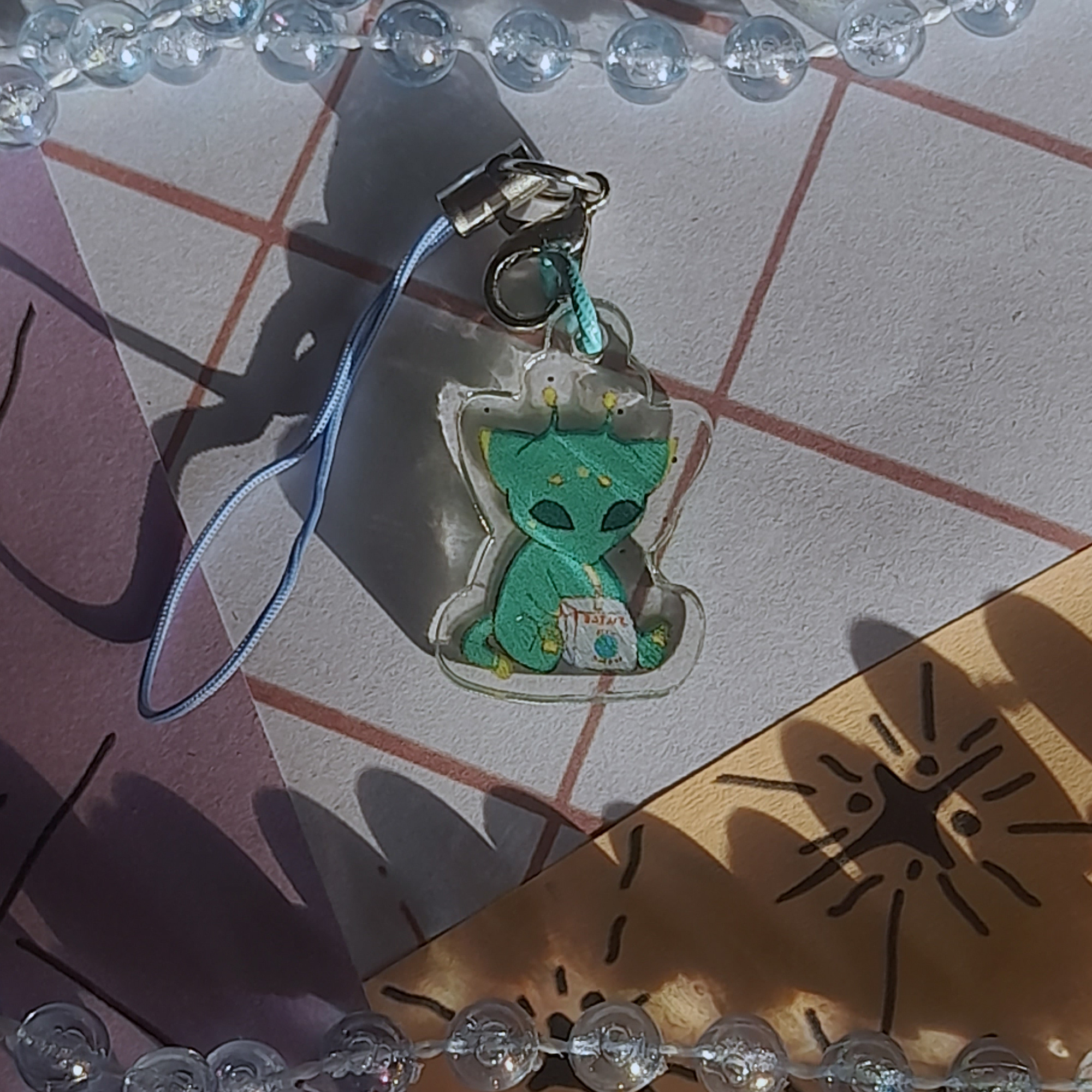 акриловый брелок 2см "глорп"