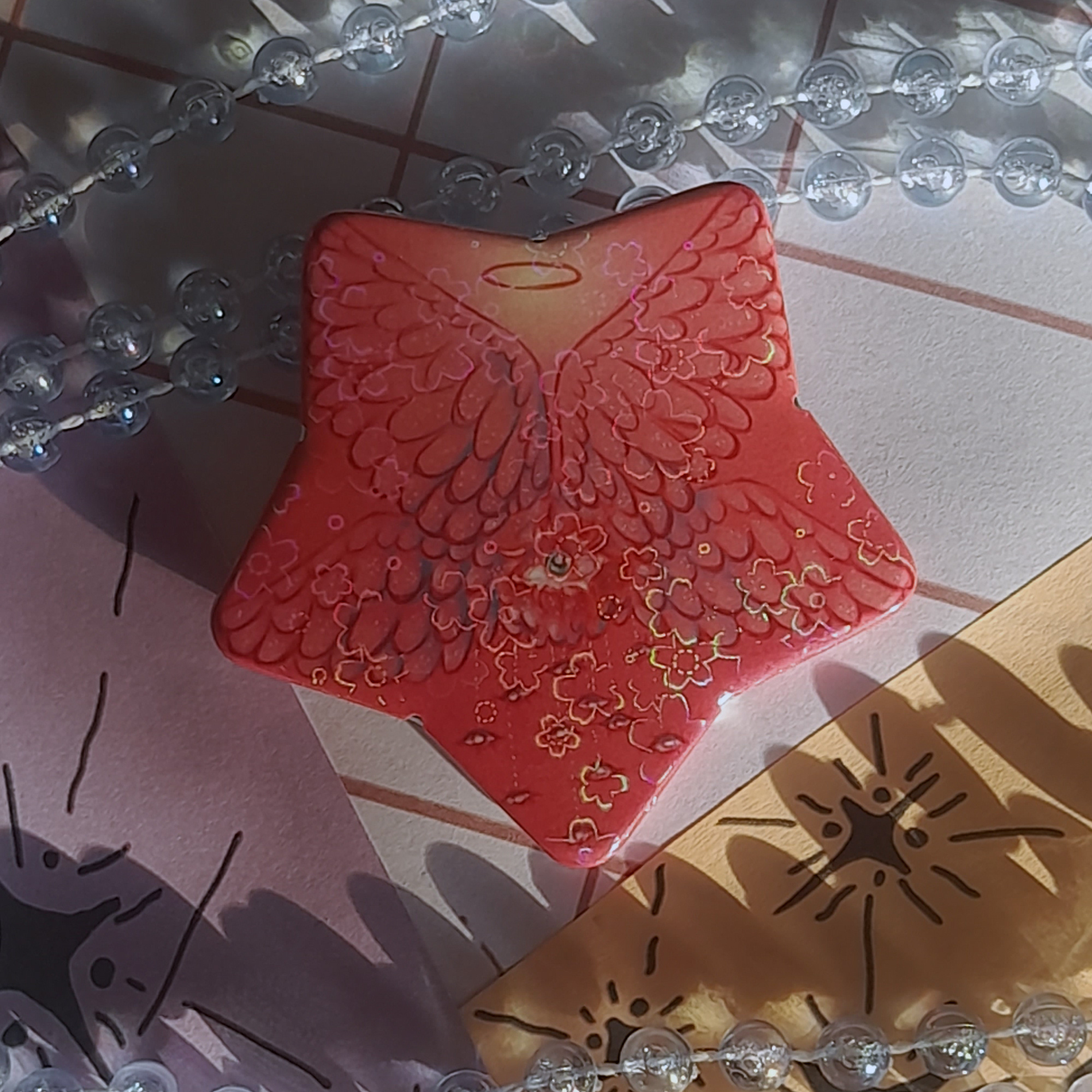 значок закатной звезда "перевёртыш"