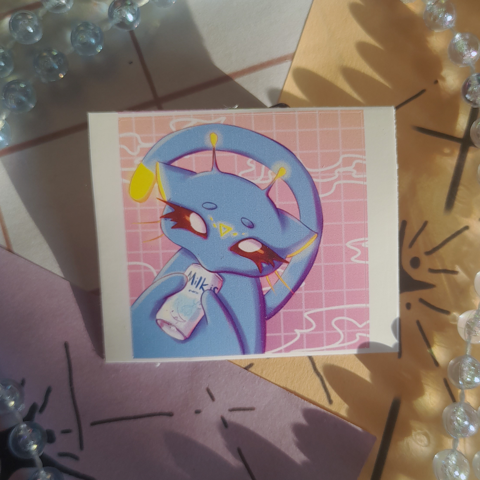 одиночный стикер "глорп г"