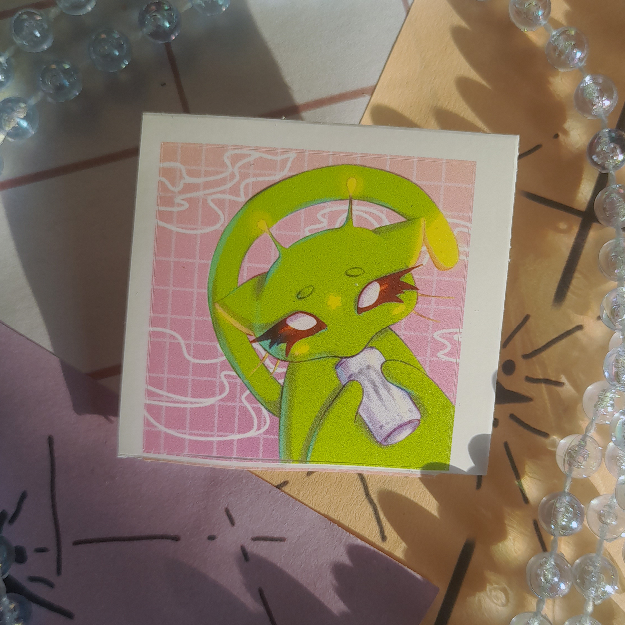 одиночный стикер "глорп з"