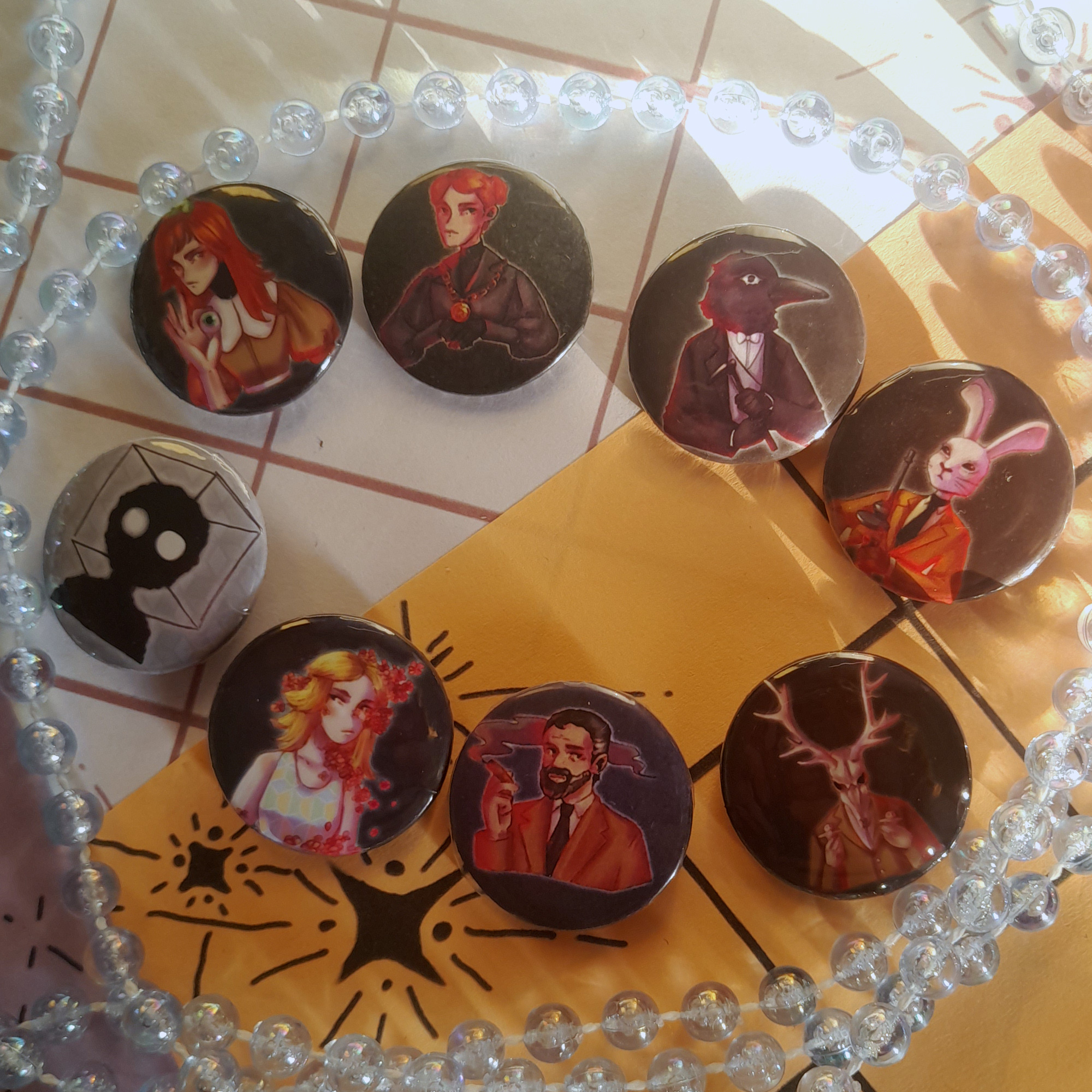 случайные значки 25мм "Гача Ржавое Озеро/Rusty Lake"