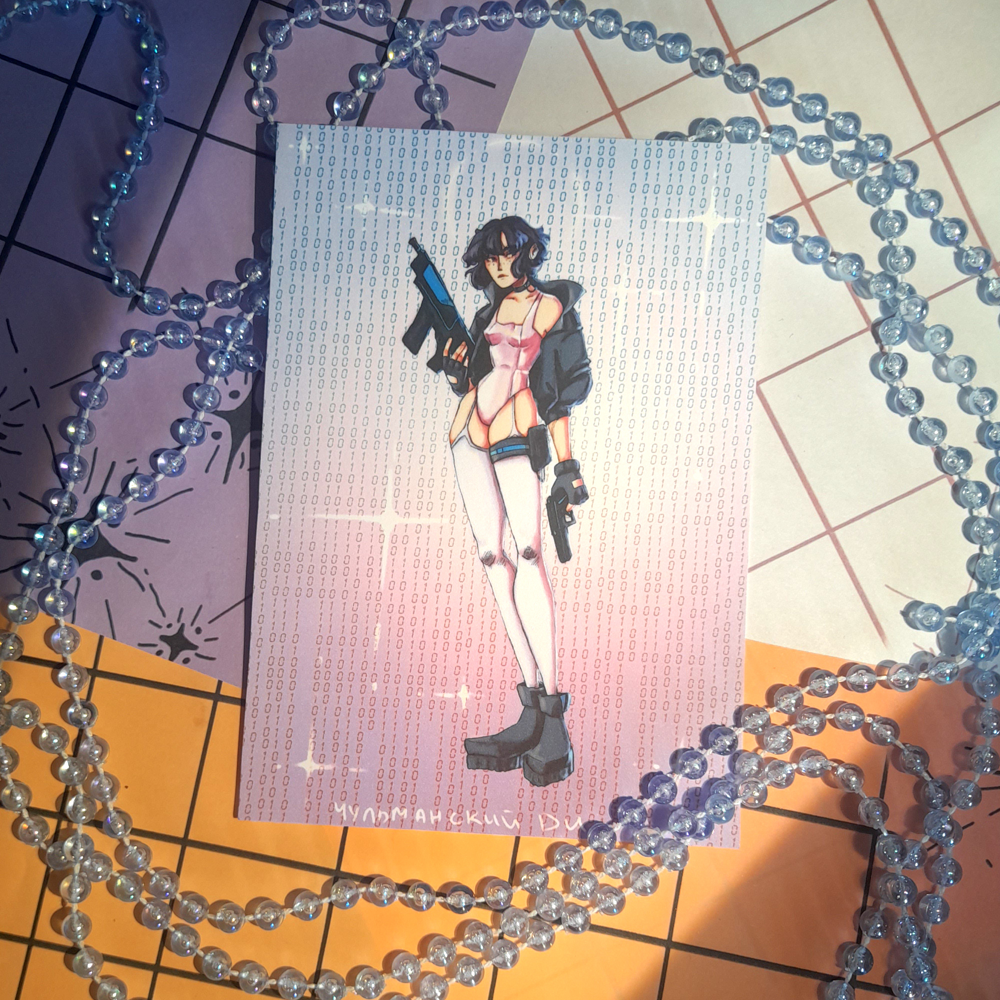 открытка А6 "призрак в доспехах"