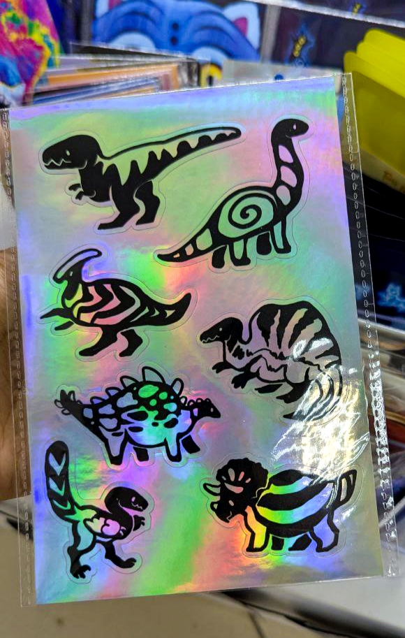 Стикерпак голо диносы