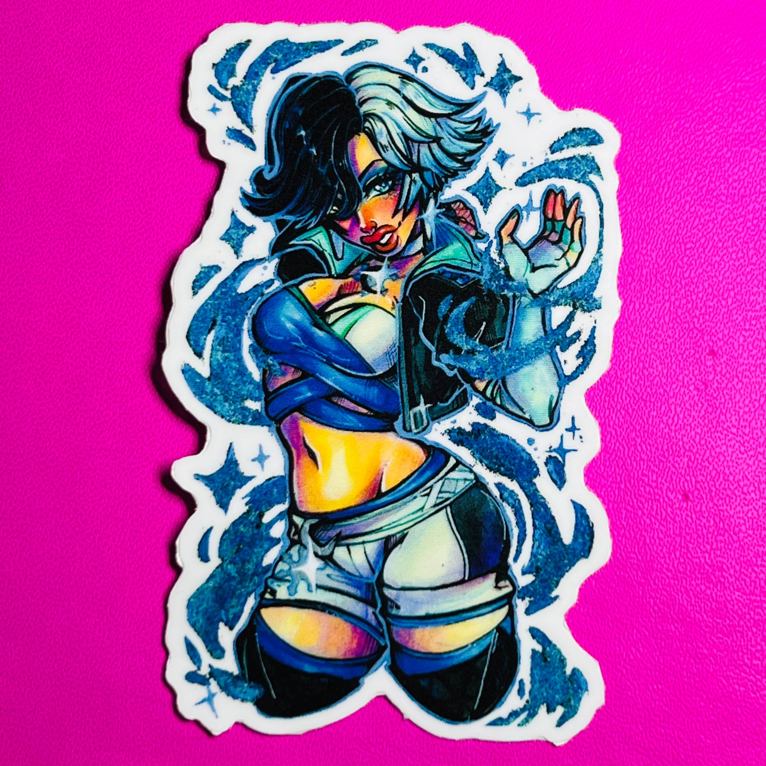 Стикер 7 на 7 Луна Сноу