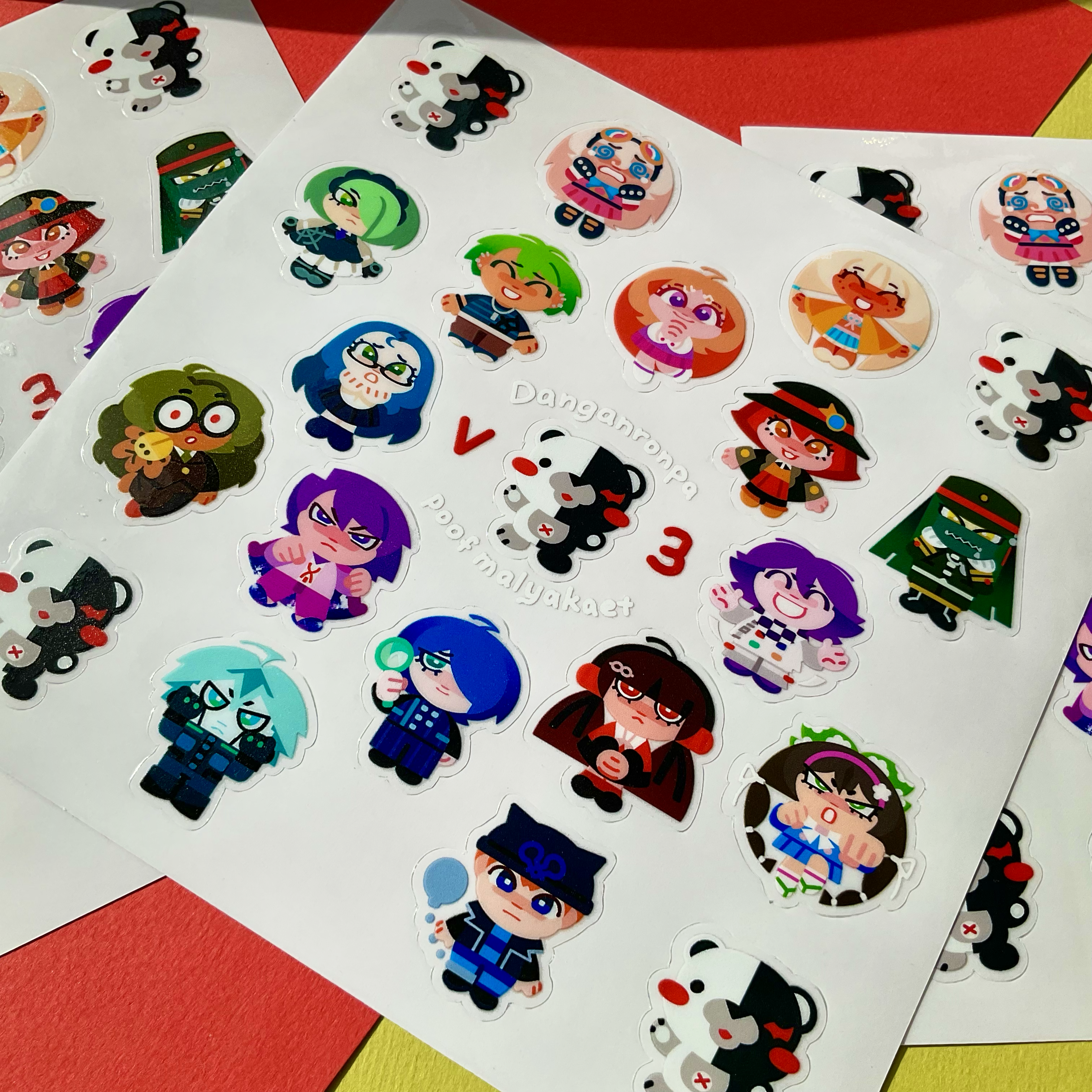 Наклейки Данганронпа Каст