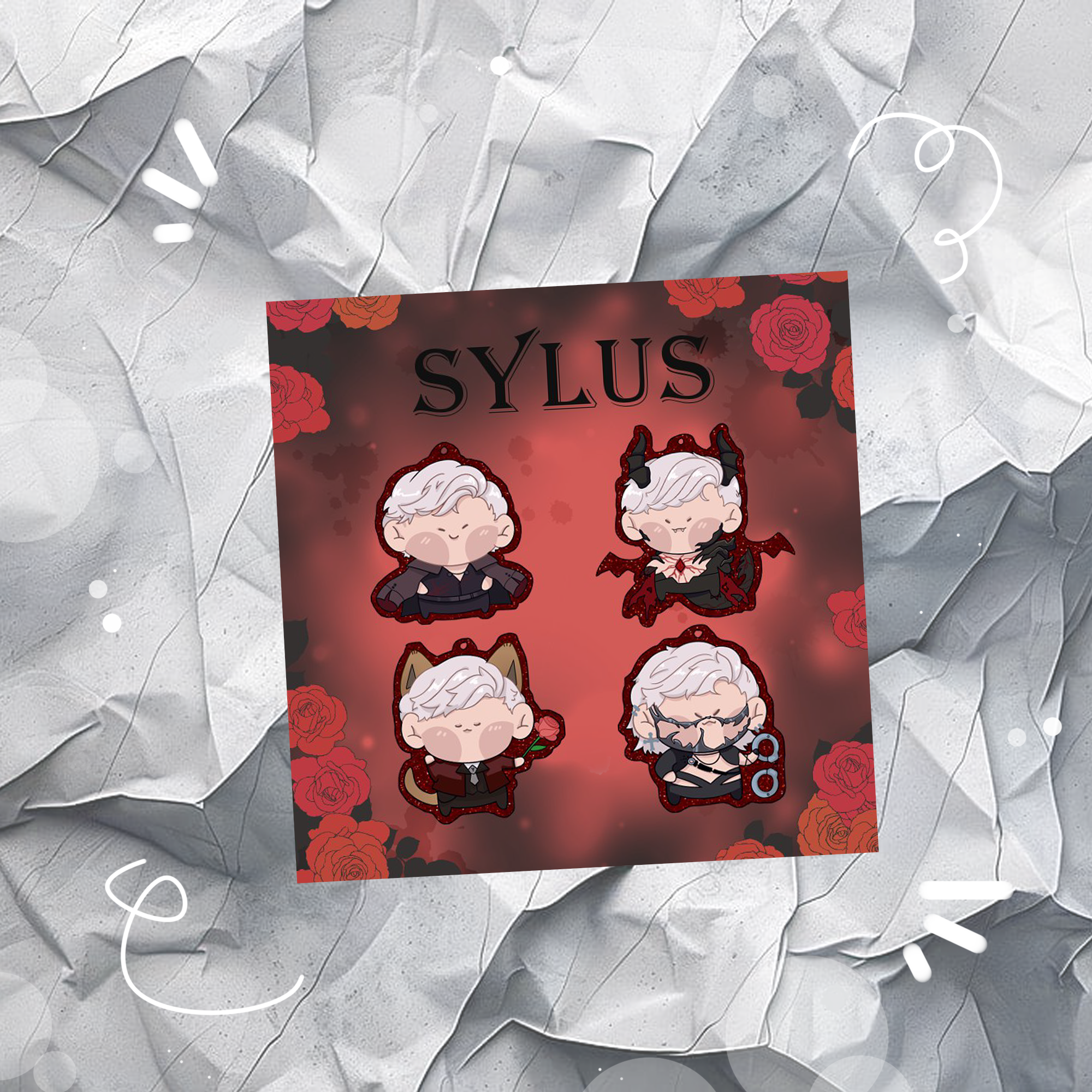 Гача Сайлус глюпи (красная)