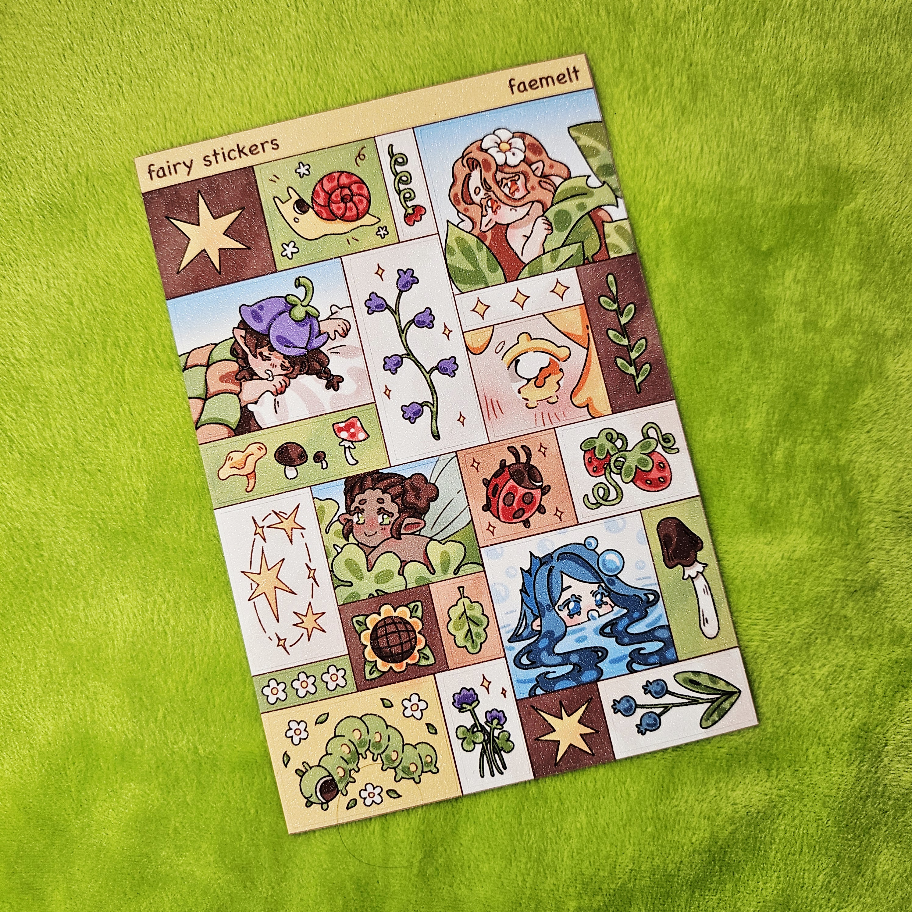 Стикерпак А6 феи сахар коллаж