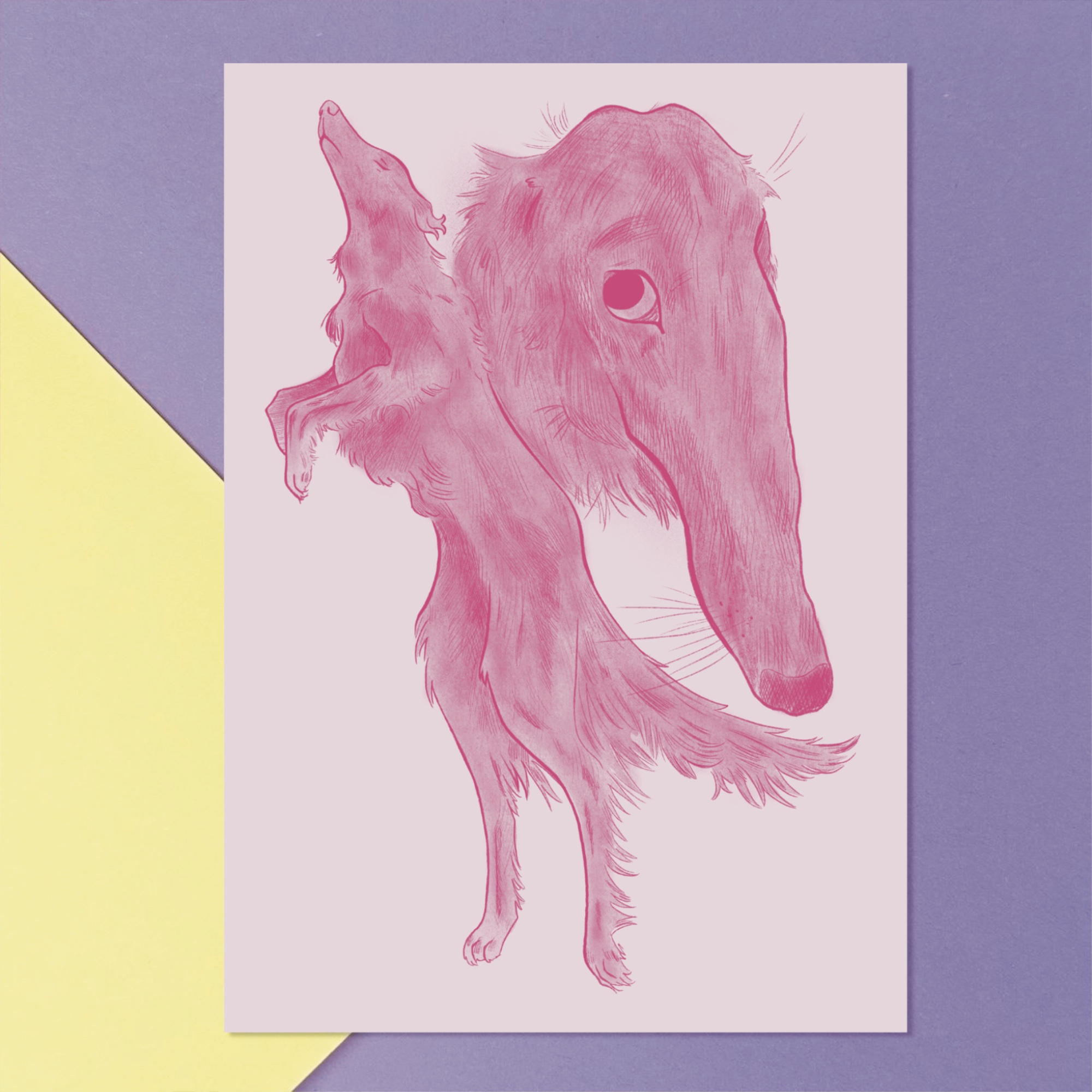 Принт А5 Борзые