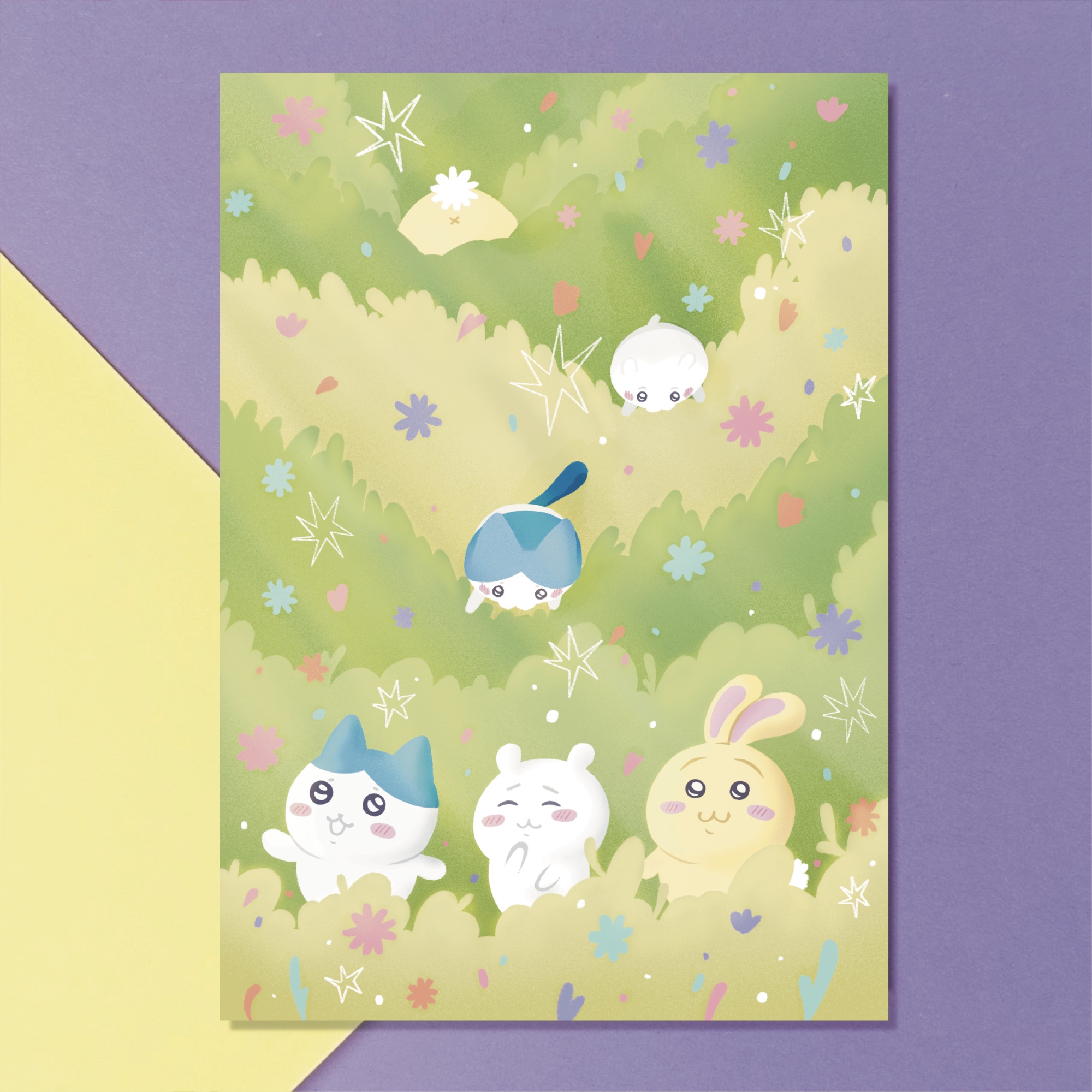 Открытка А5 Chiikawa