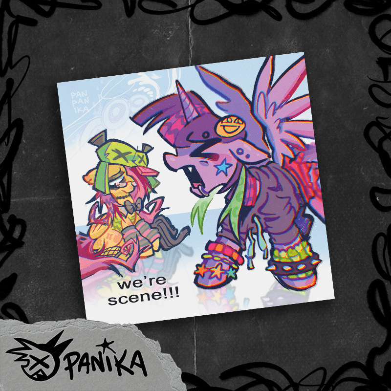 Открытка "Сцен поняши"