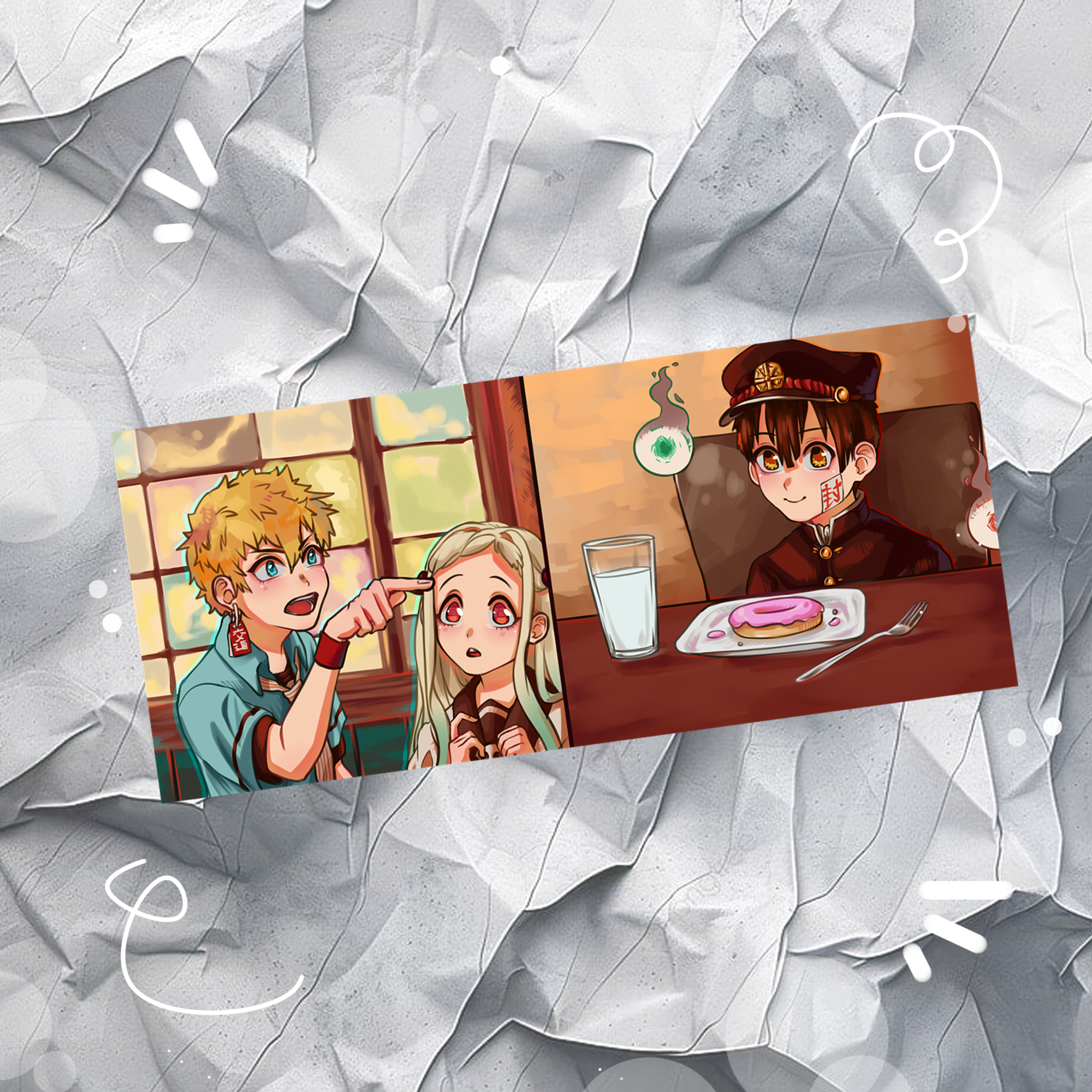 Открытка лента "Ханако мем"