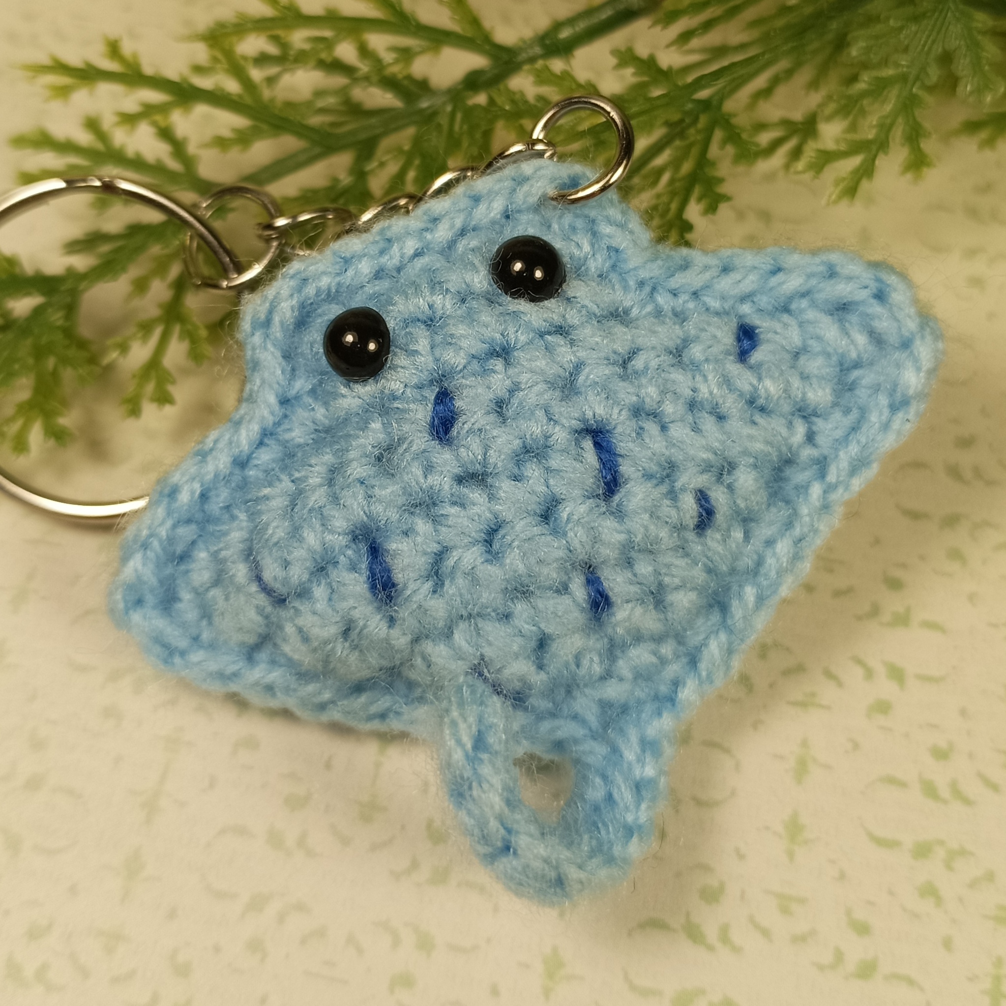 Брелок Скатик голубой