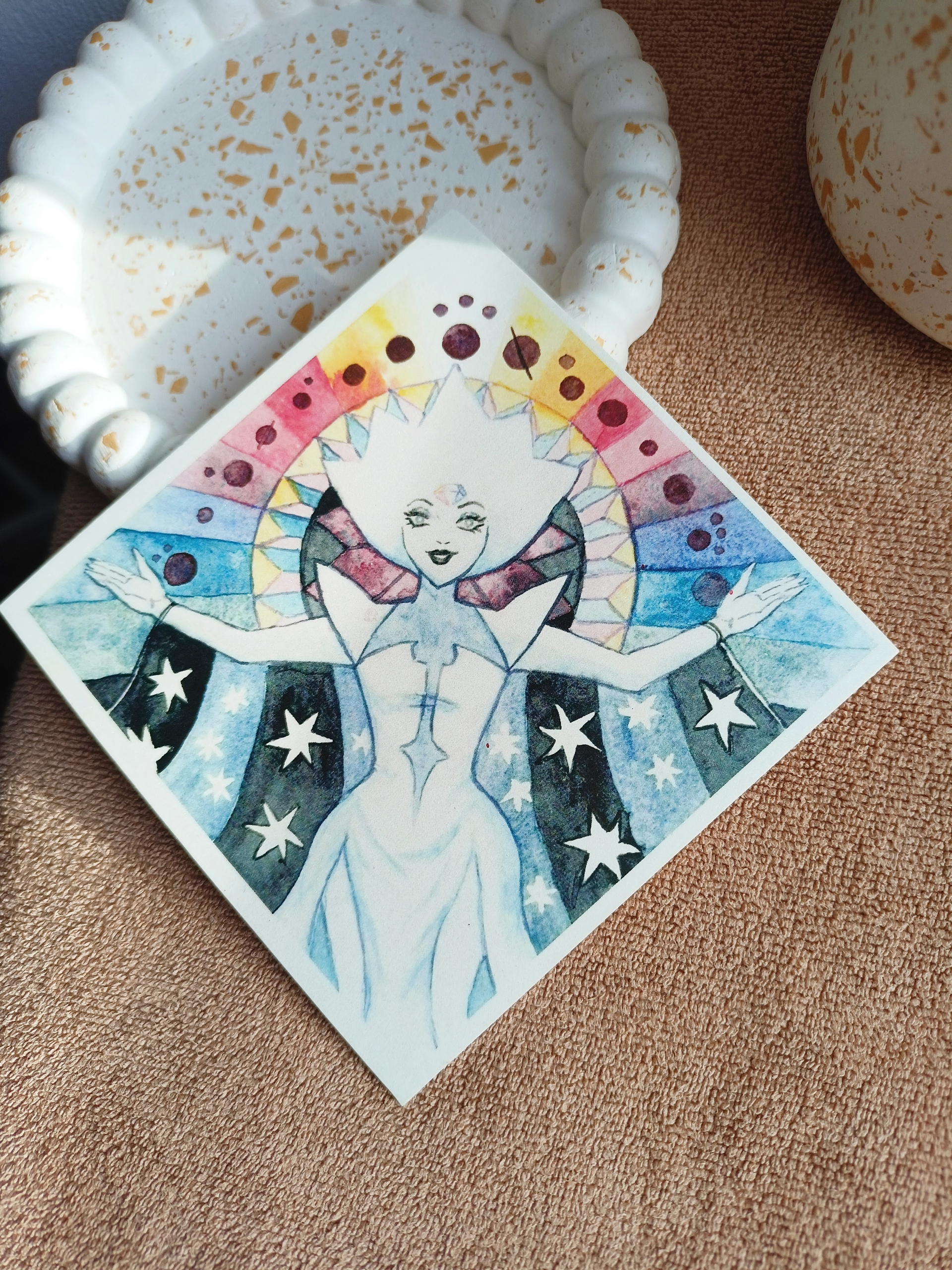 Открытка белая