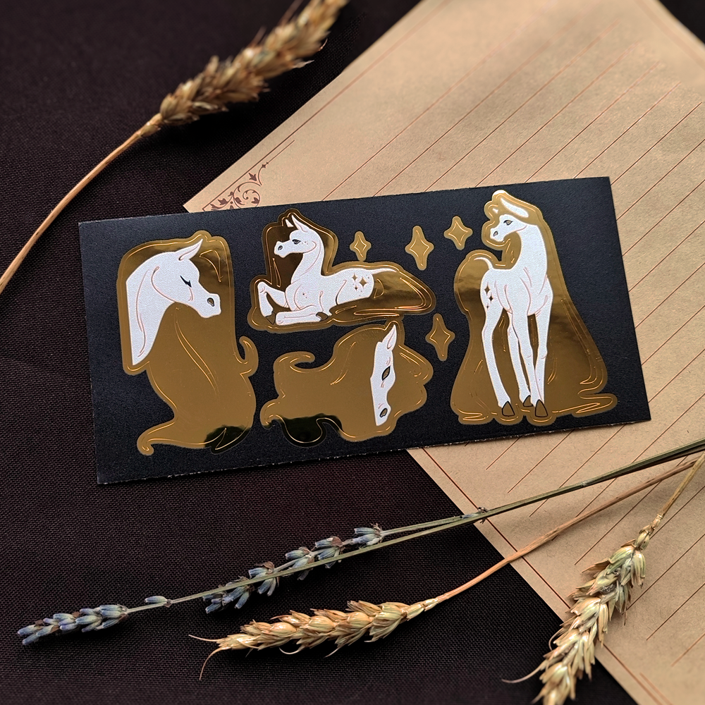 Стикерпак золотая пленка