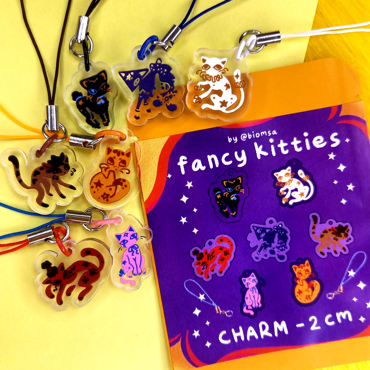 Брелоковая гача 2 см FANCY KITTIES