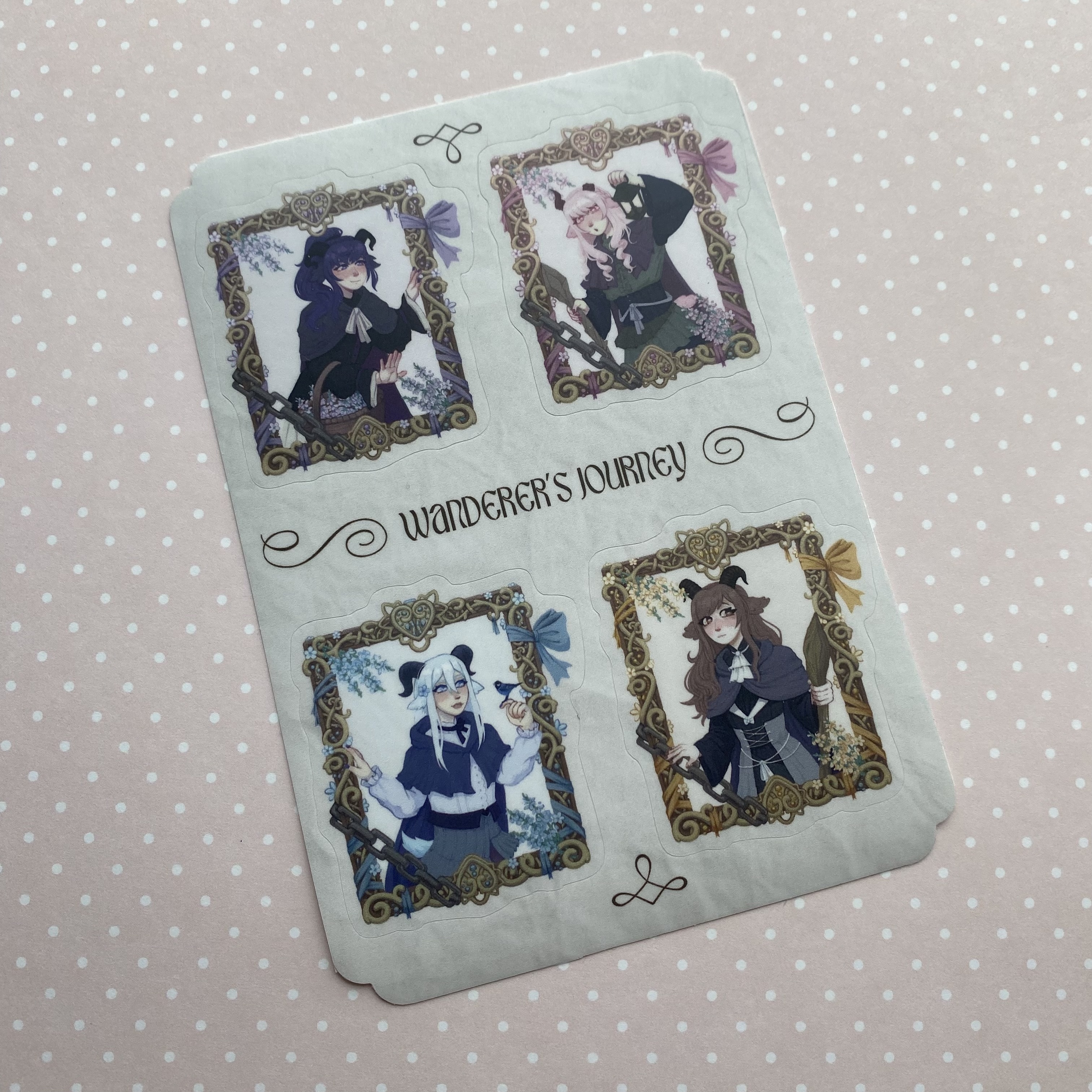 Матовый стикерпак Секай-козочки