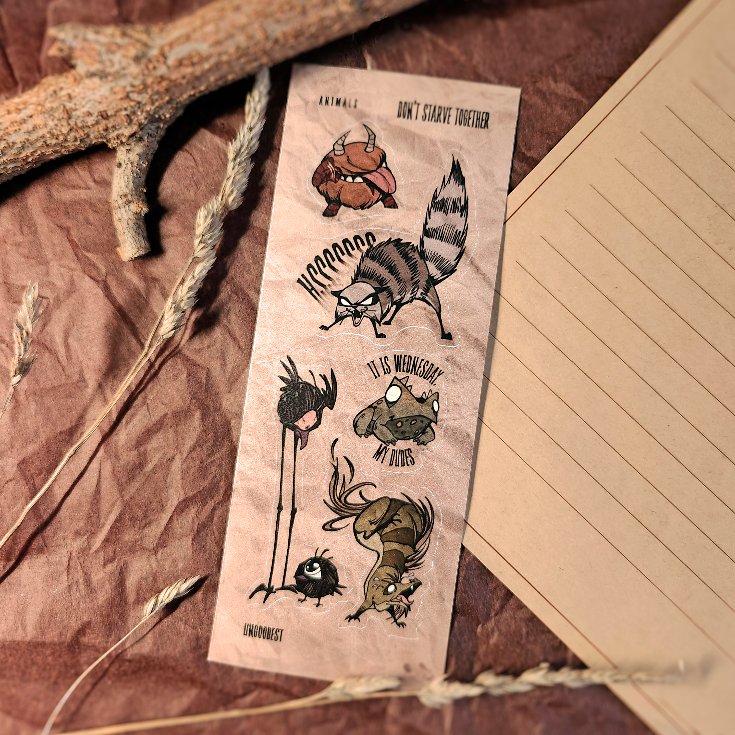 Don’t Starve animals стикерпак винил