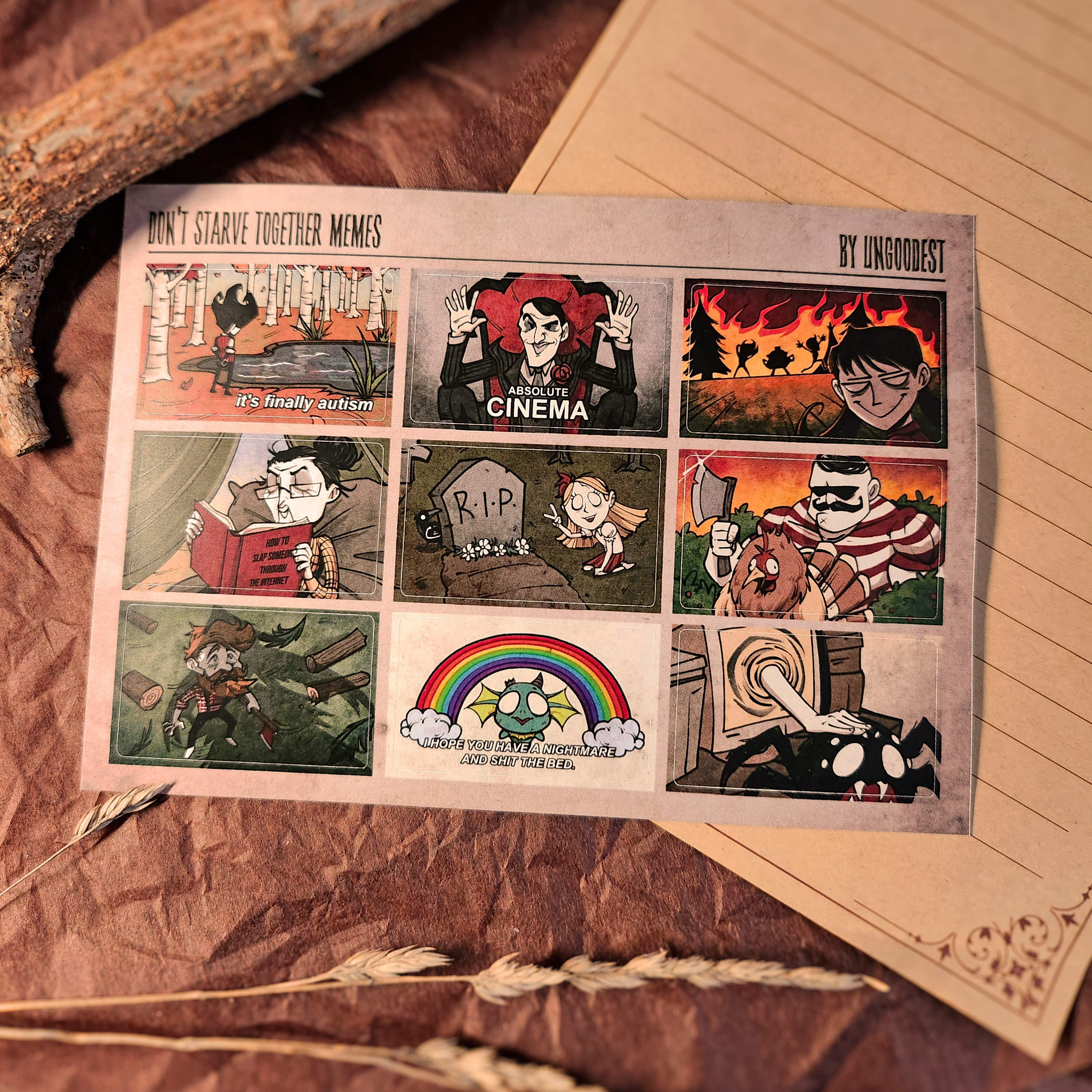 Don’t Starve meme стикерпак винил