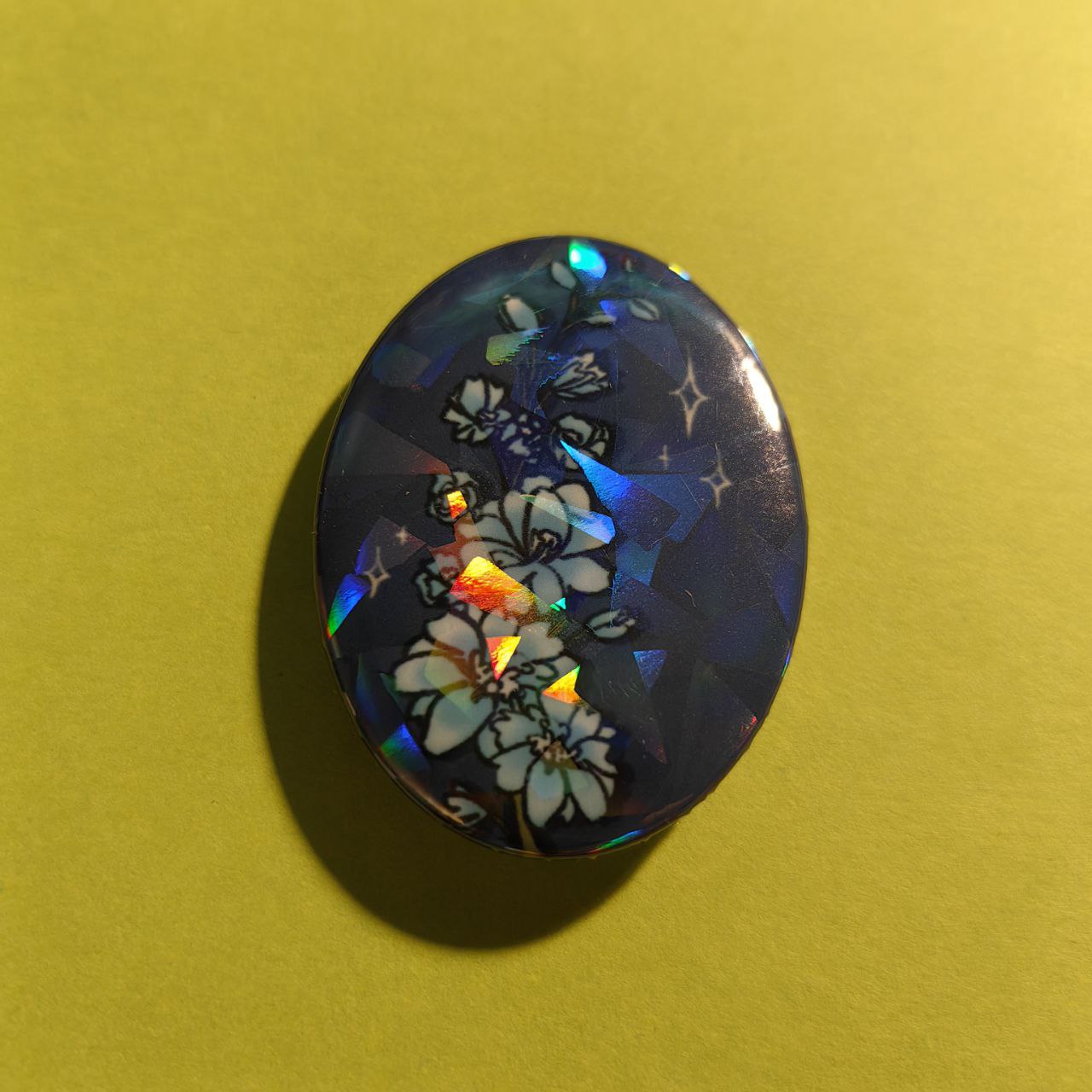 Значок овальный Цветок