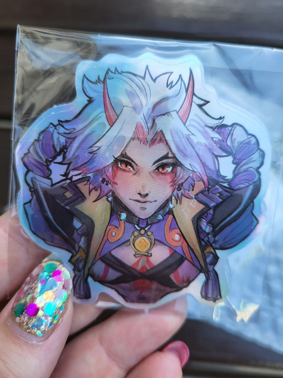 Наклейка винил "Аратаки Итто"