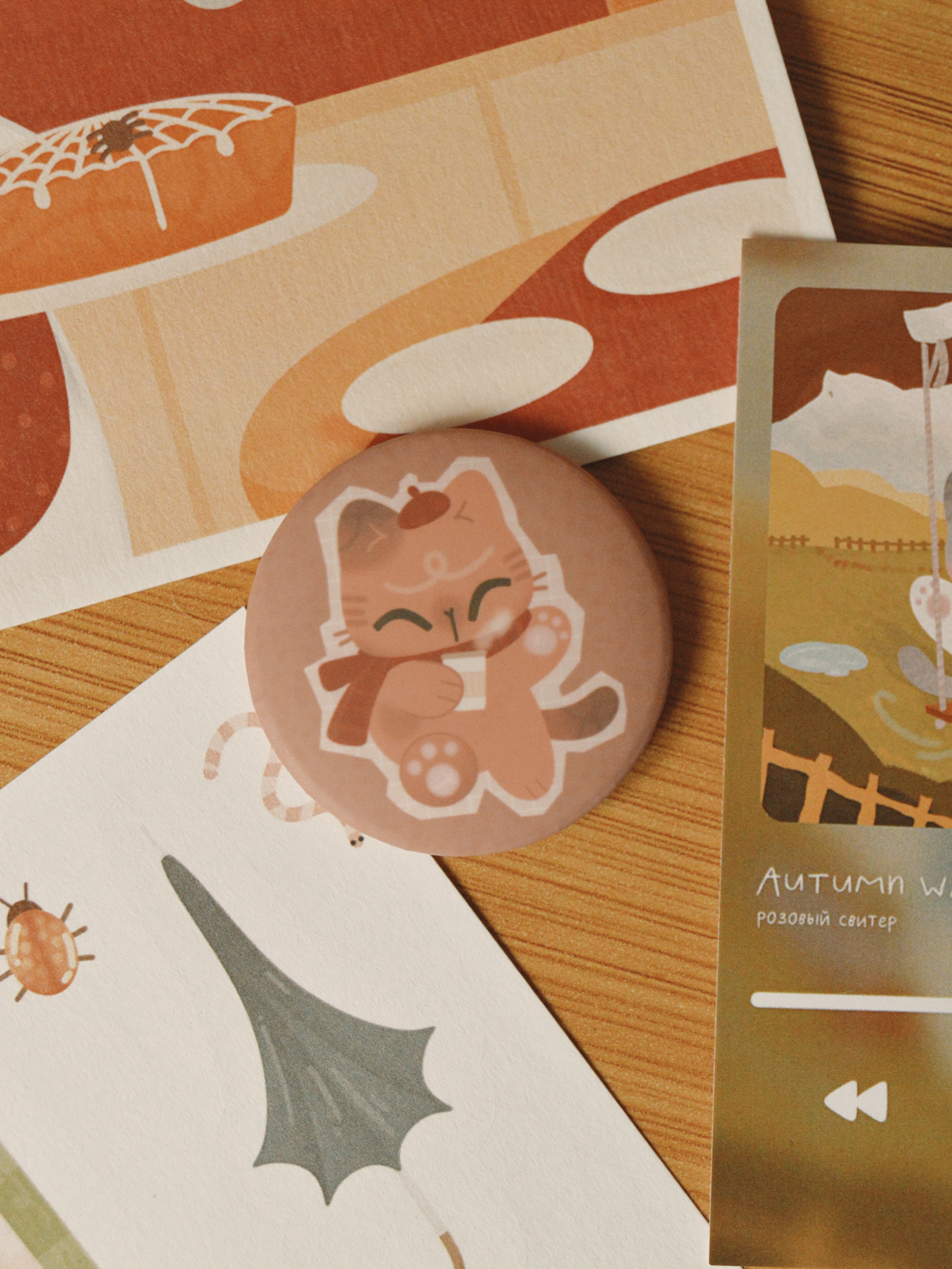 значок рыжик матовый