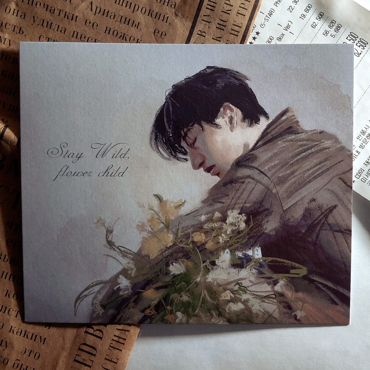 Открытка "Чан с цветочками"