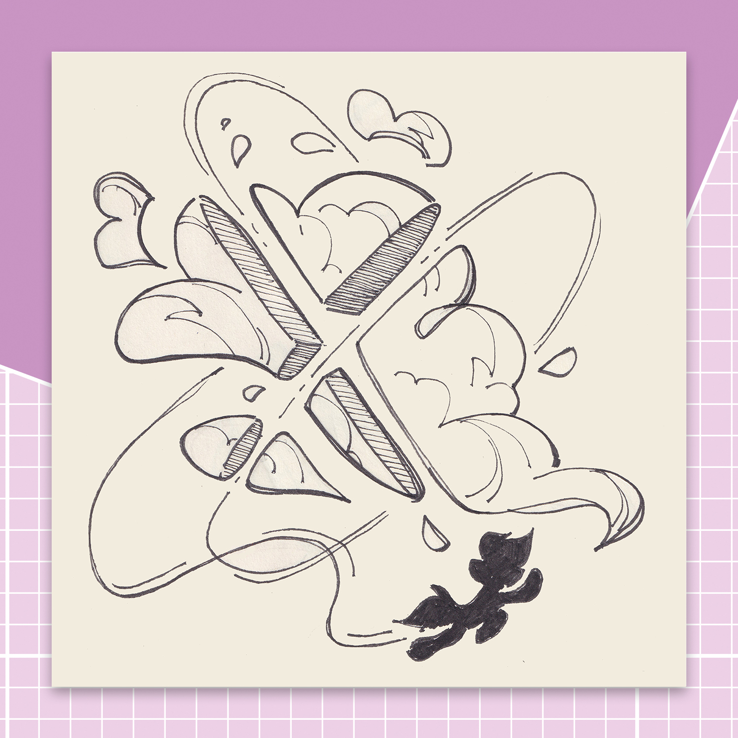 Бумажная наклейка Небесный скульптор