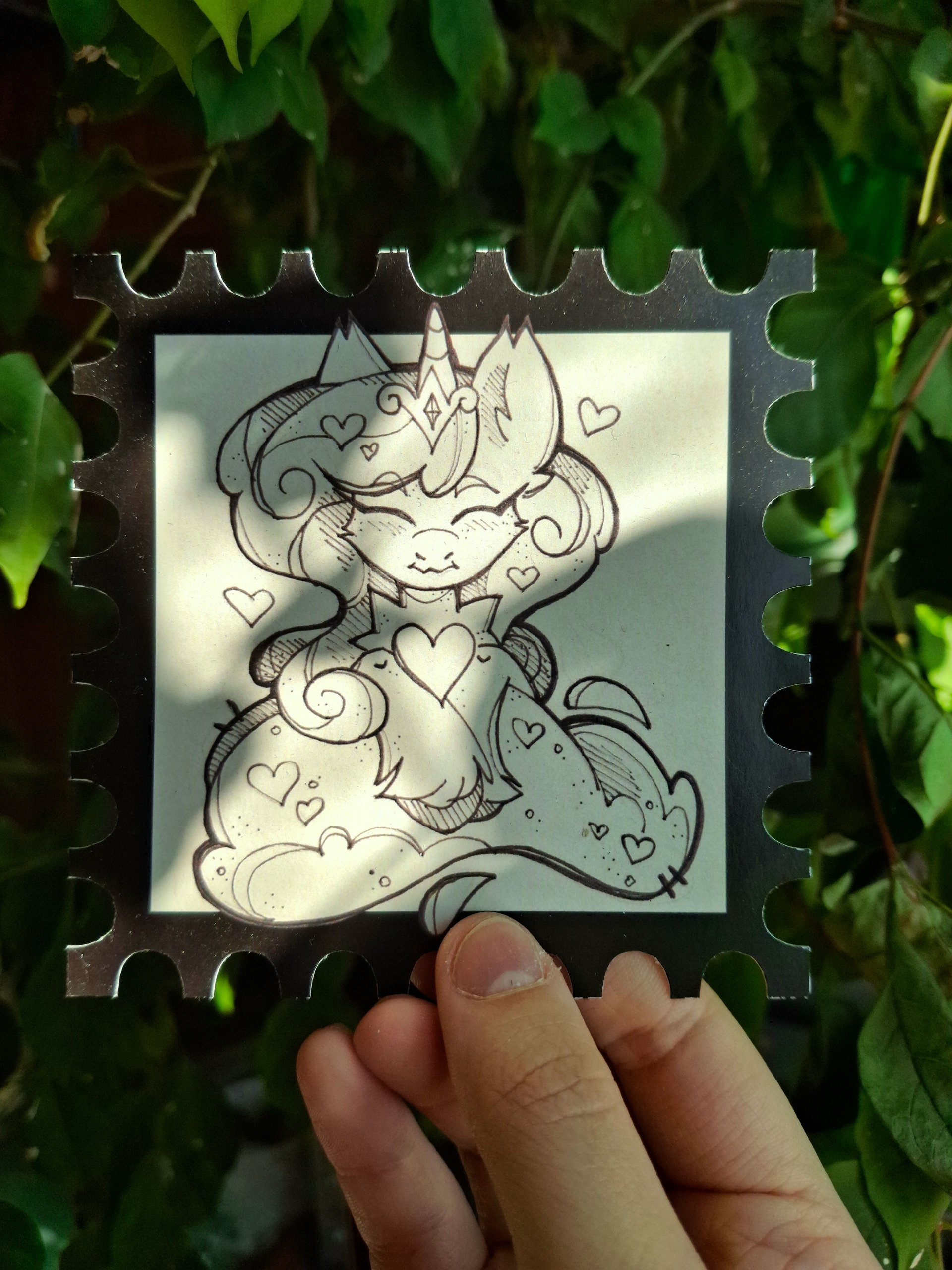 Открытка-марка Принцесса Каденс