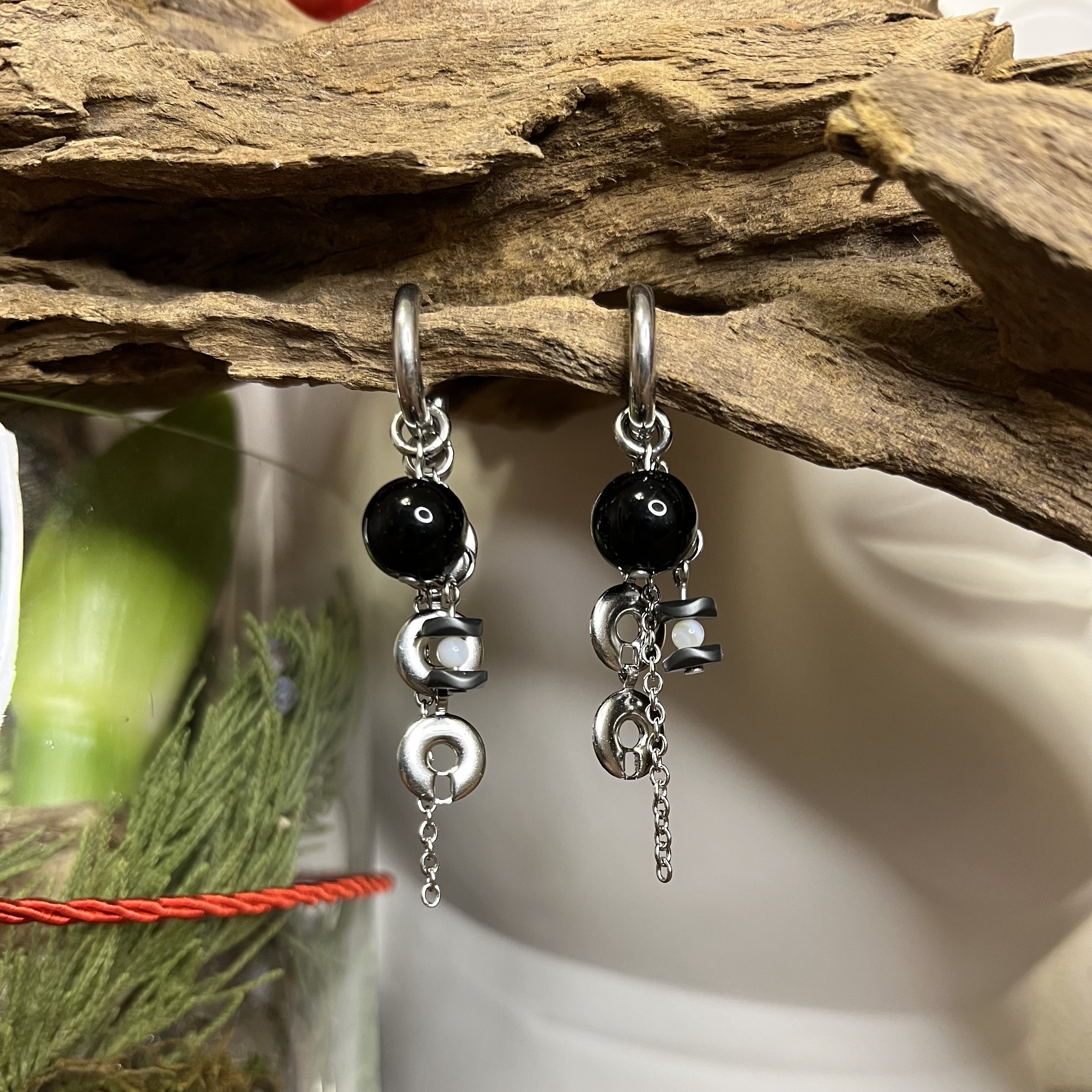 Серьги-конго «Луна»