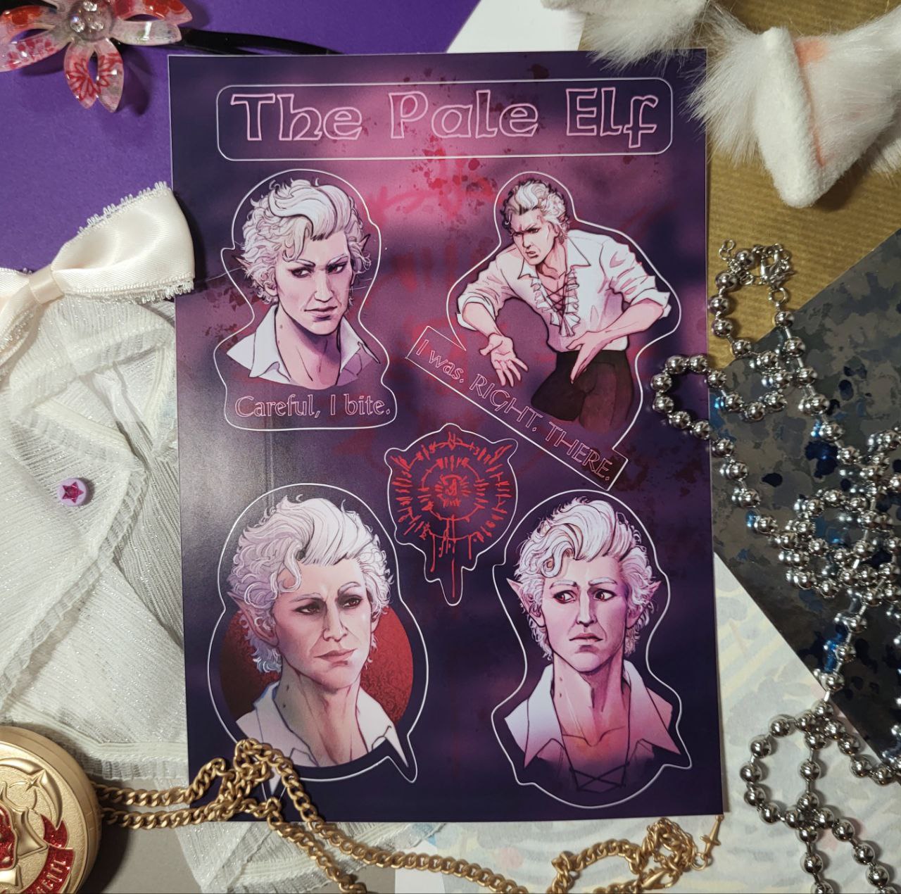 Наклейки винил А5 "Бледный Эльф"