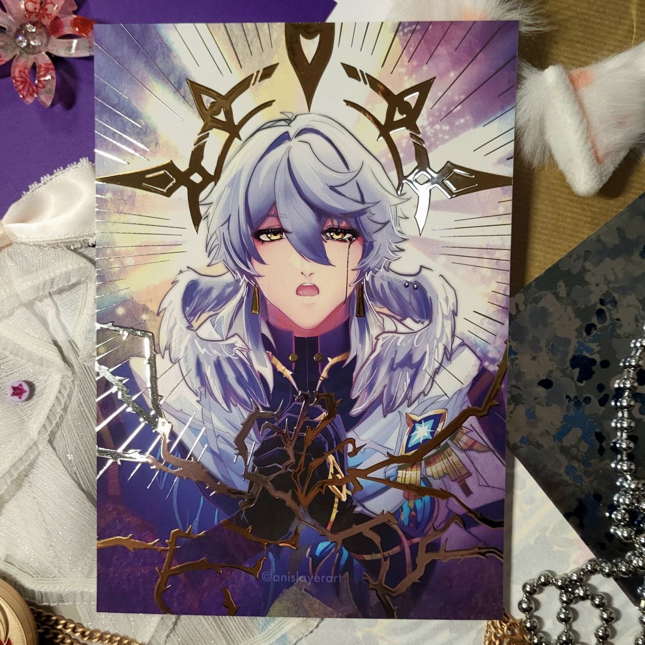 Принт А5 "Сандей" с фольгой