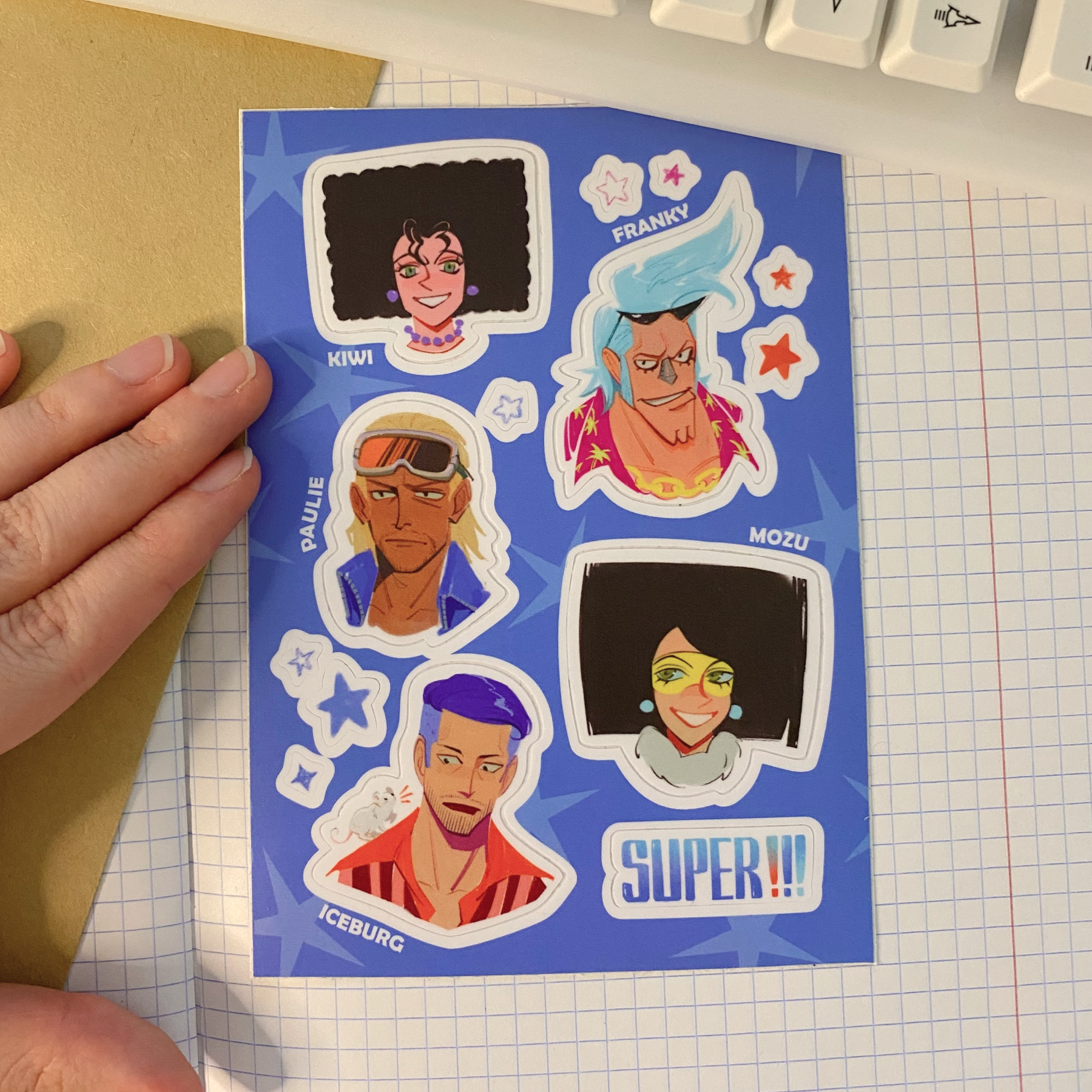 Стикерпак А6 ONE PIECE вотерсевен