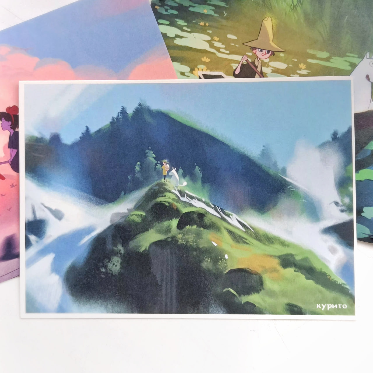 Открытка "Муумин и снусмумрик"