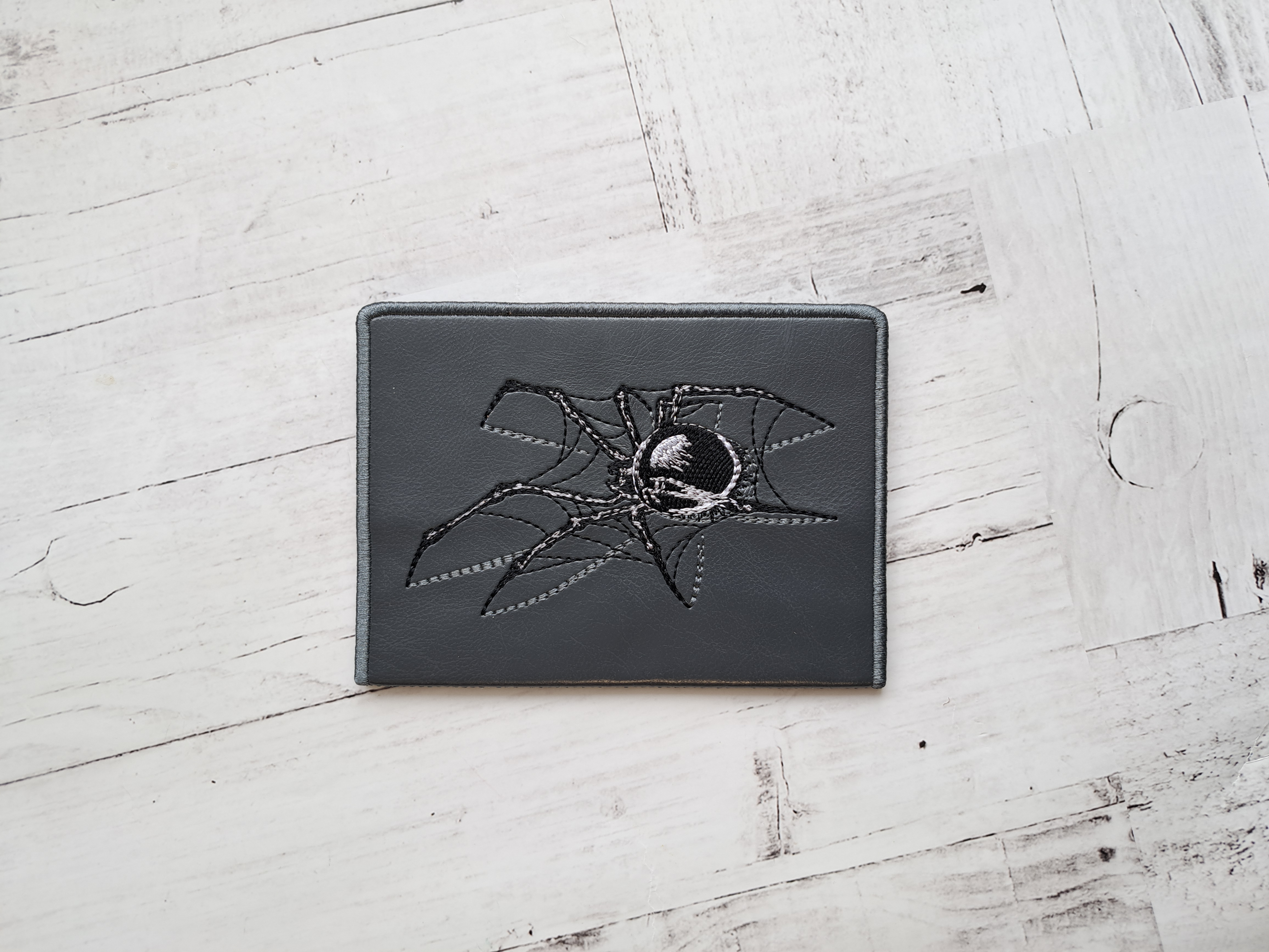Обложка экокожа "Паук"