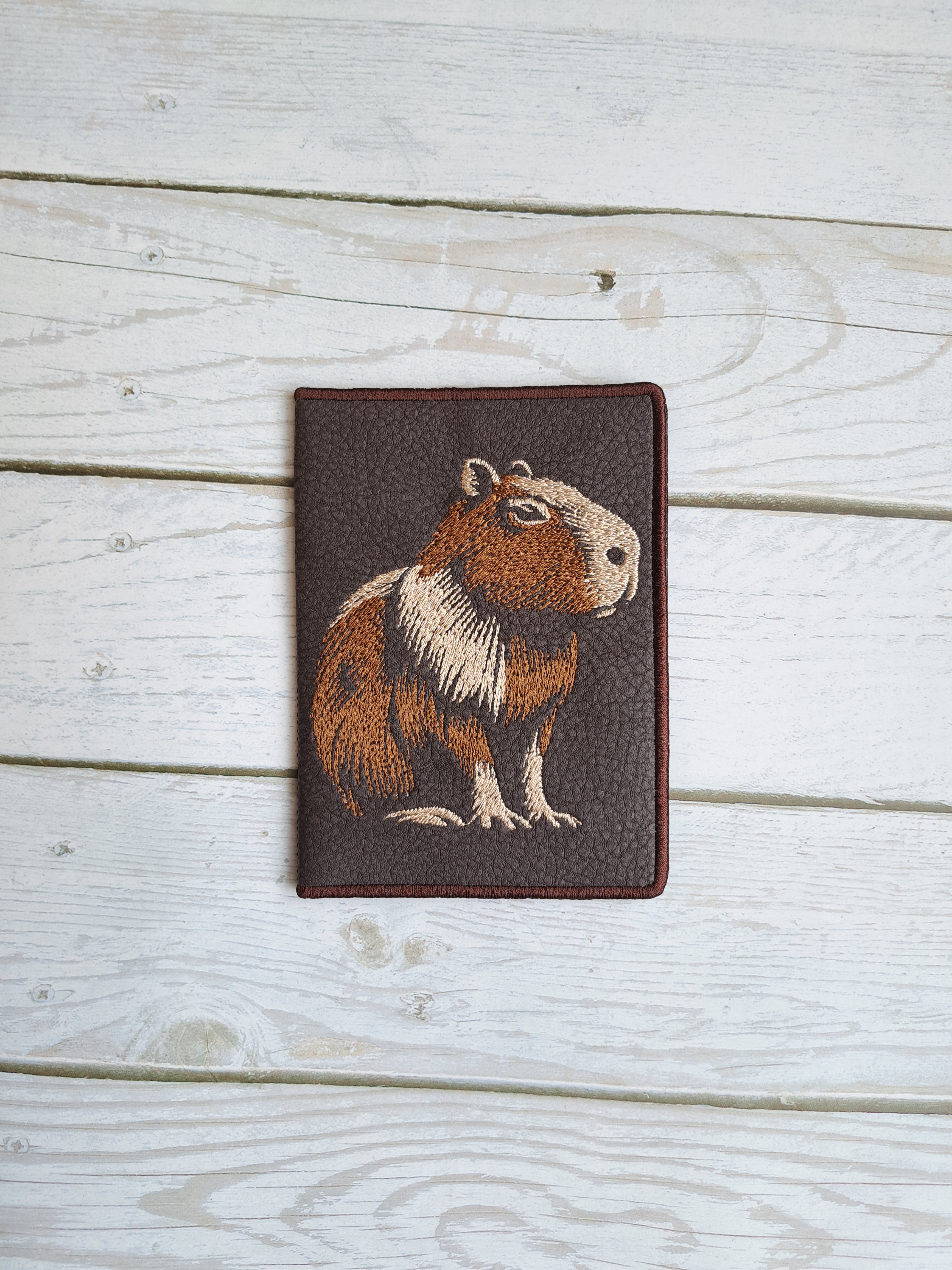 Обложка экокожа "Капибара"