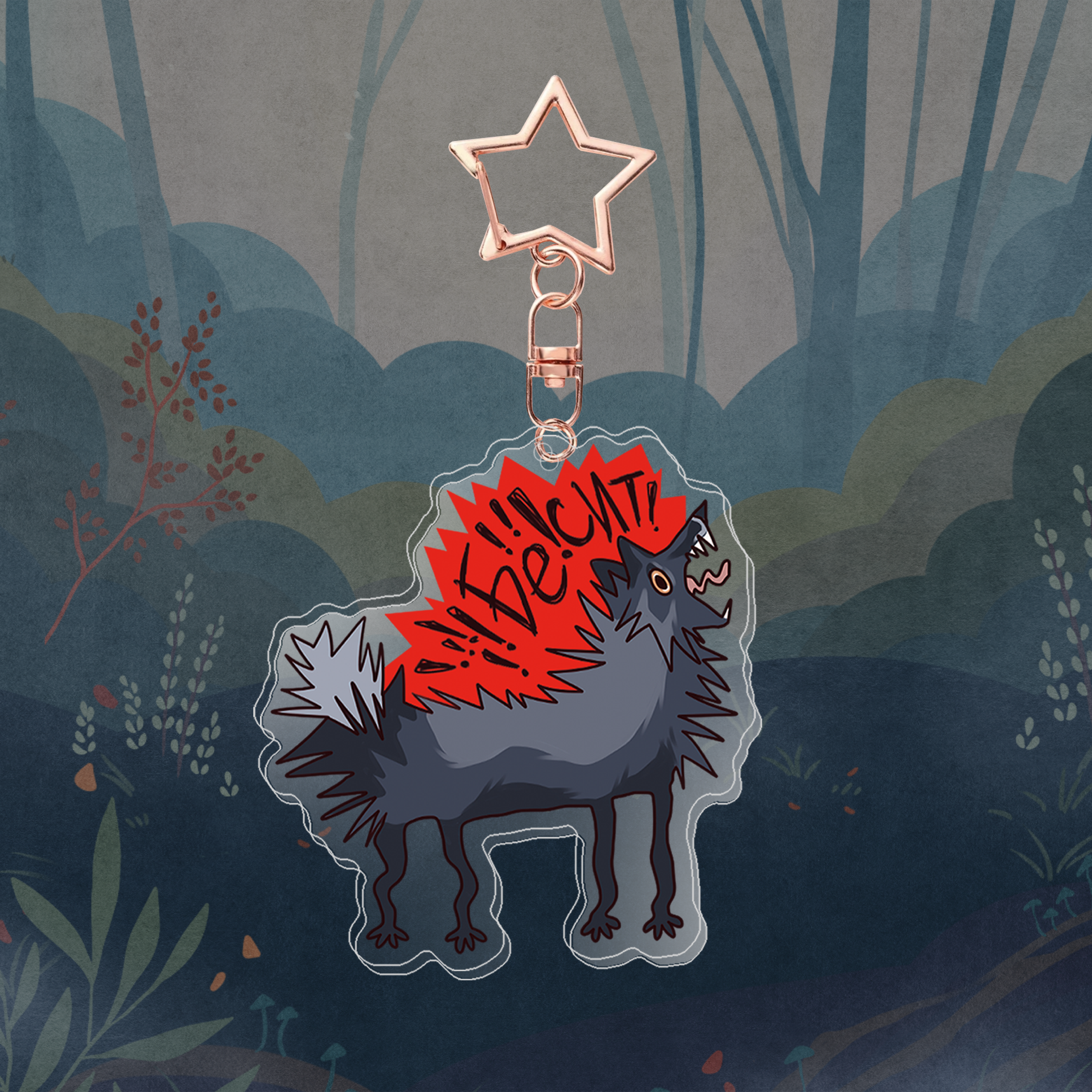 Брелок 6 см "Бесит"