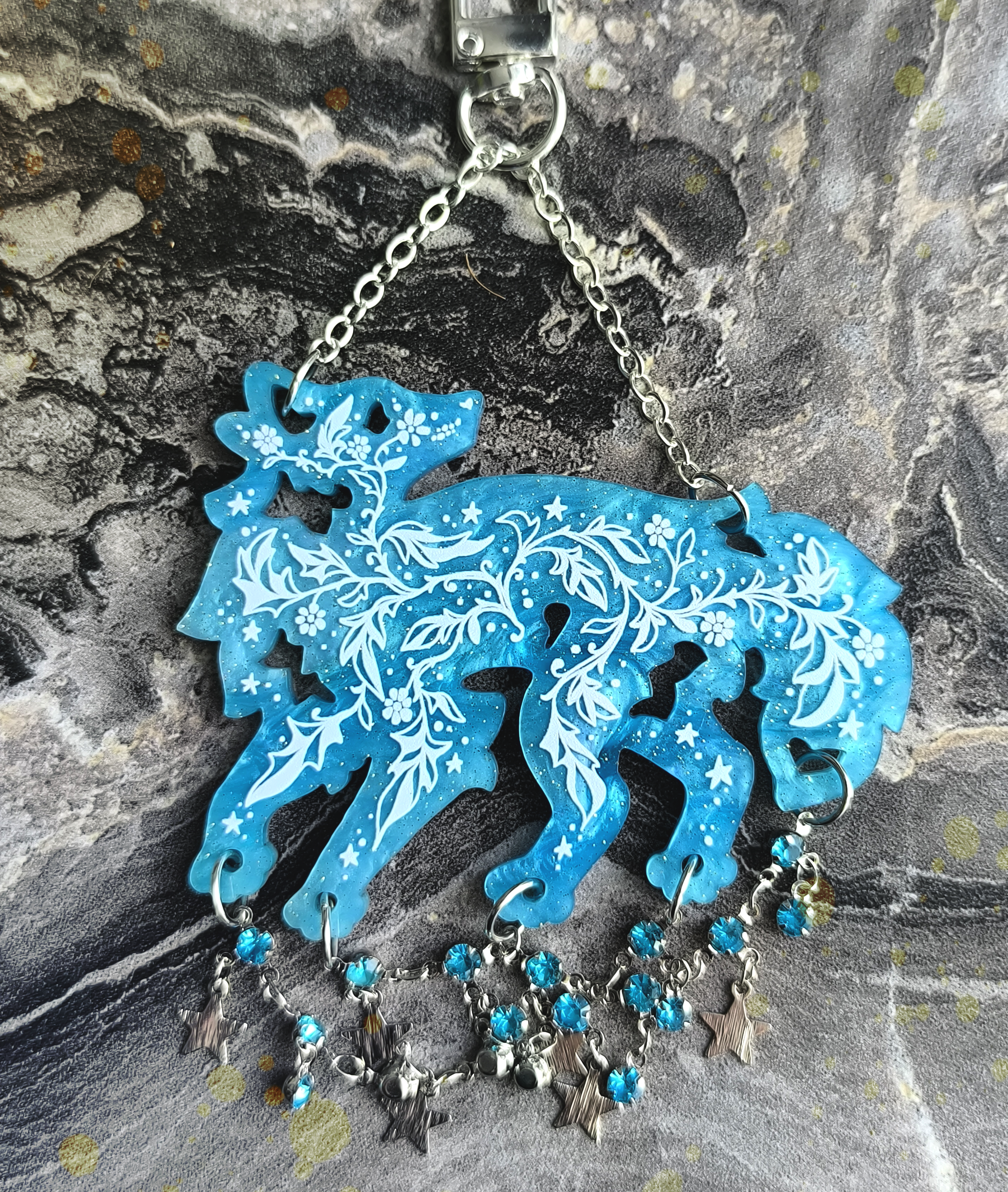 Брелок "Морозные узоры" Лиса