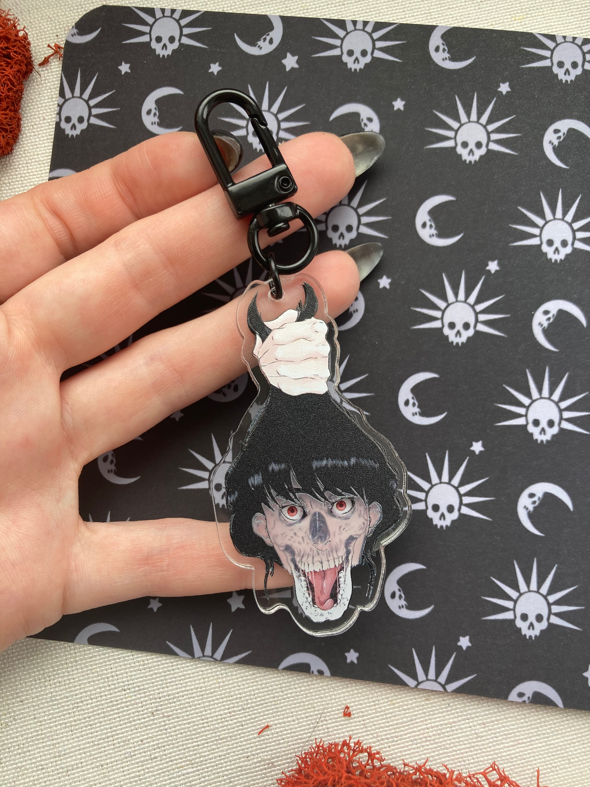 Брелок Голова 3Д эфф.