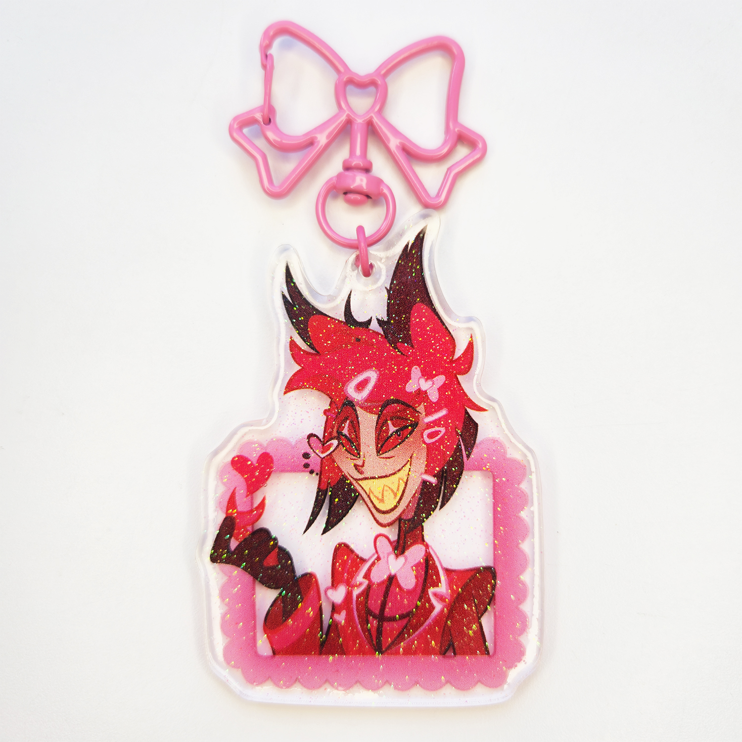 Брелок Аластор УФ смола с блёстками