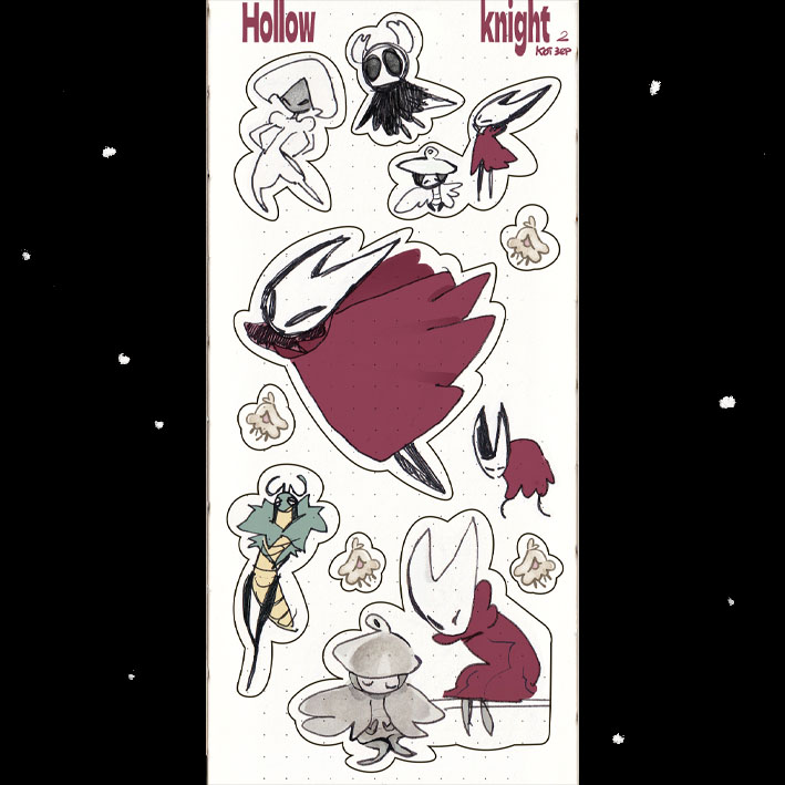 Стикерпак hollow Knight 2
