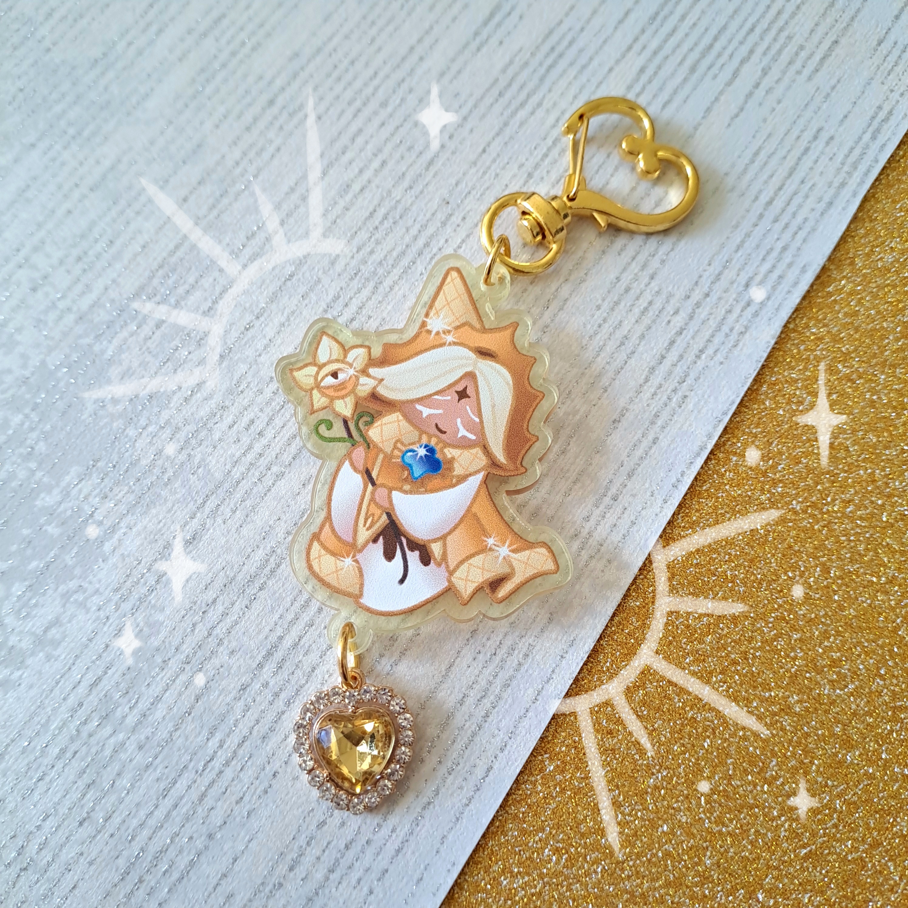 Брелок "Ванилла" с подвеской Cookie run