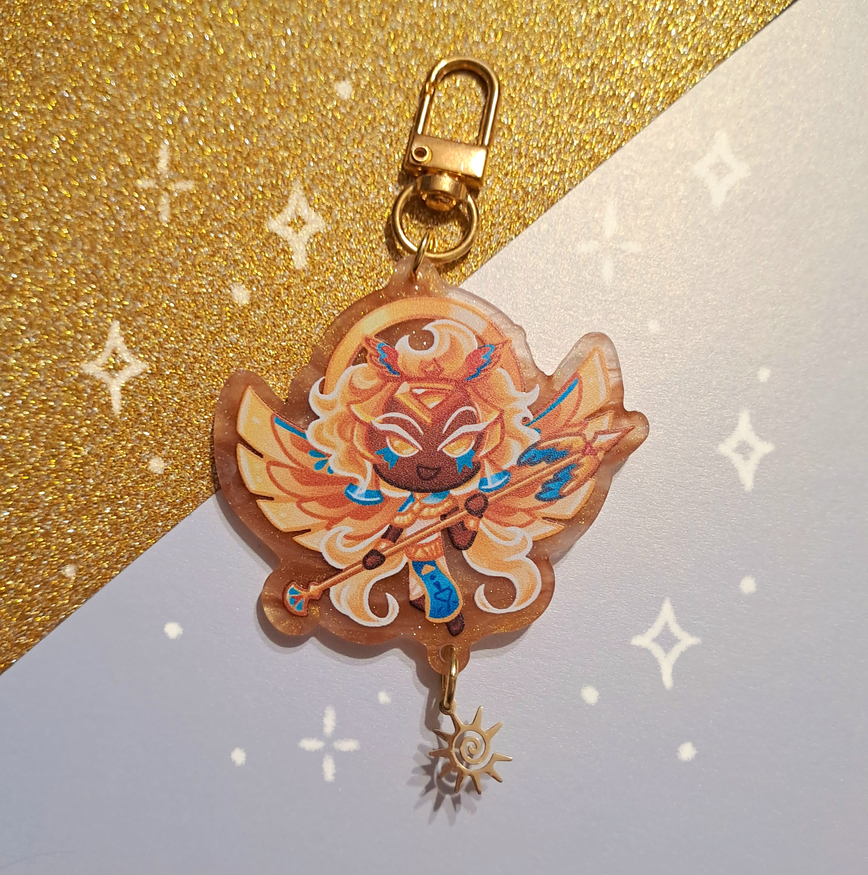 Брелок "Голден Чиз" с подвеской Cookie run