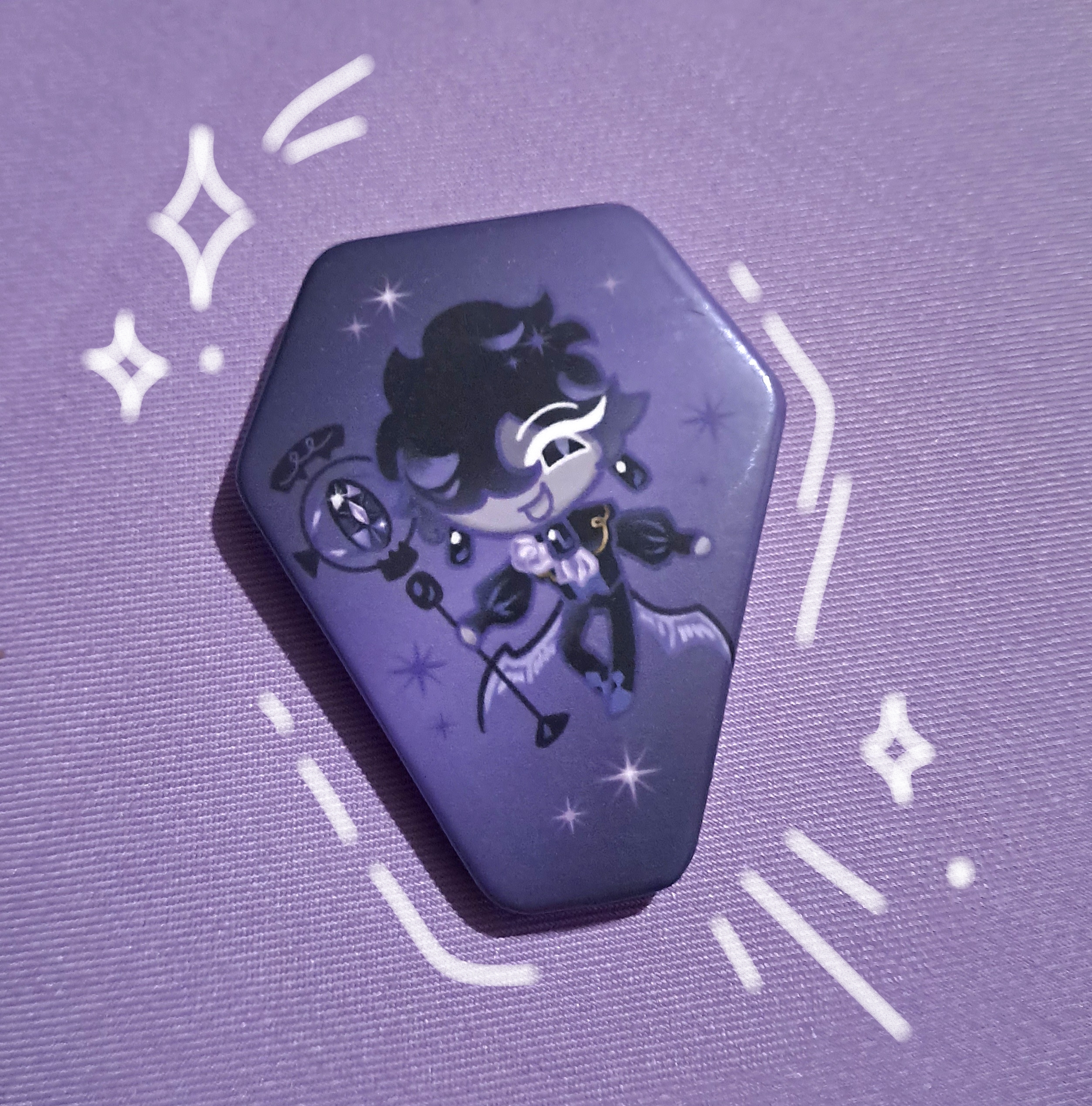 Значок "Черный Сапфир" Cookie run