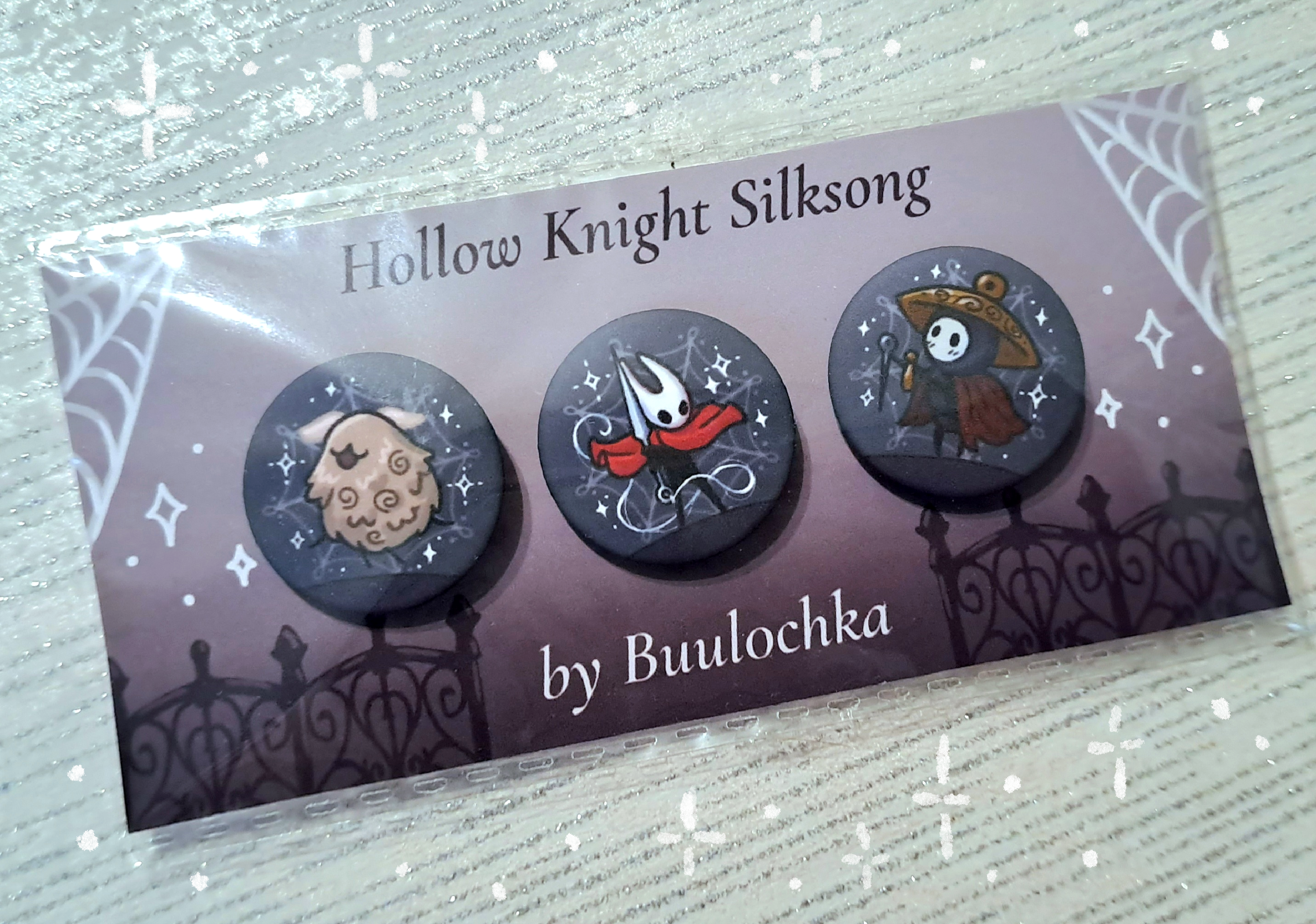 Набор значков Hollow Knight Silksong