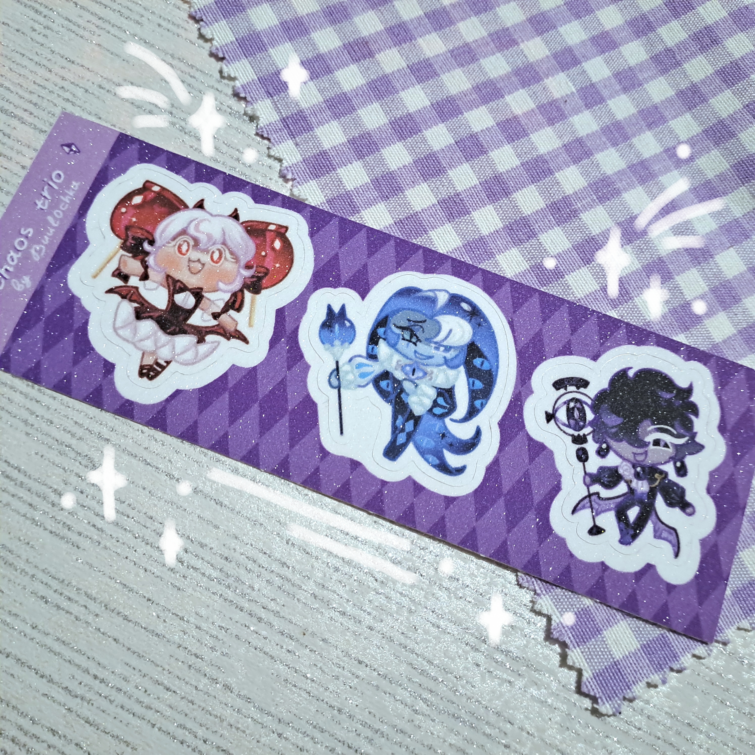 Стикерпак "Хаос трио" Cookie run