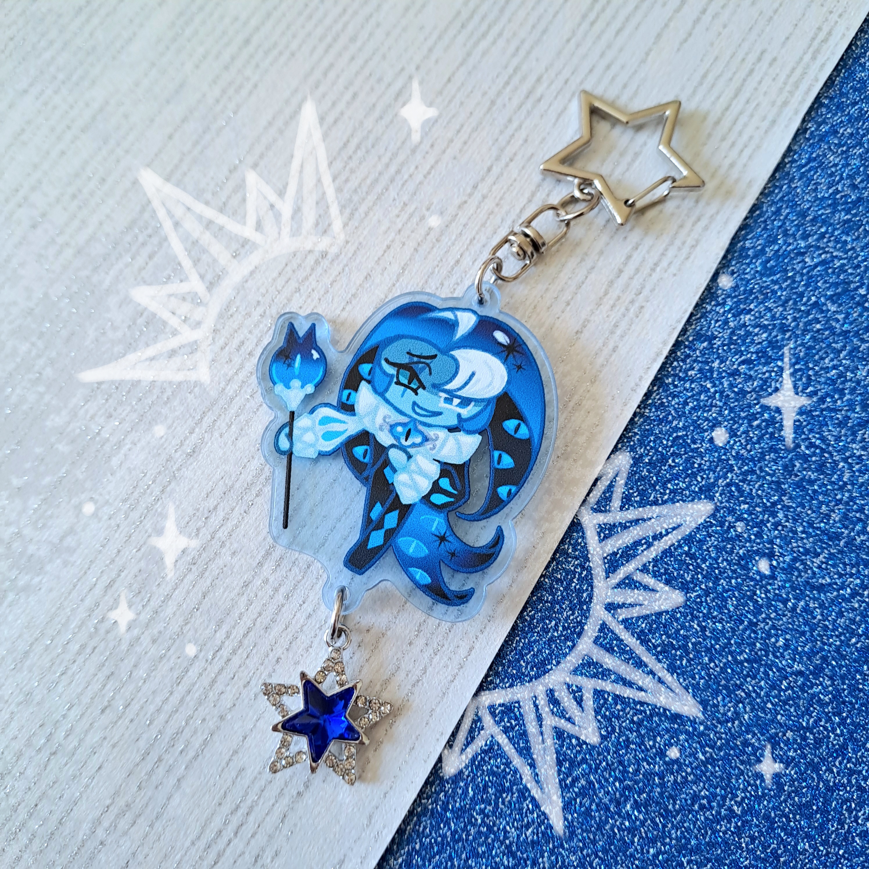 Брелок "Шэдоу Милк" с подвеской Cookie run