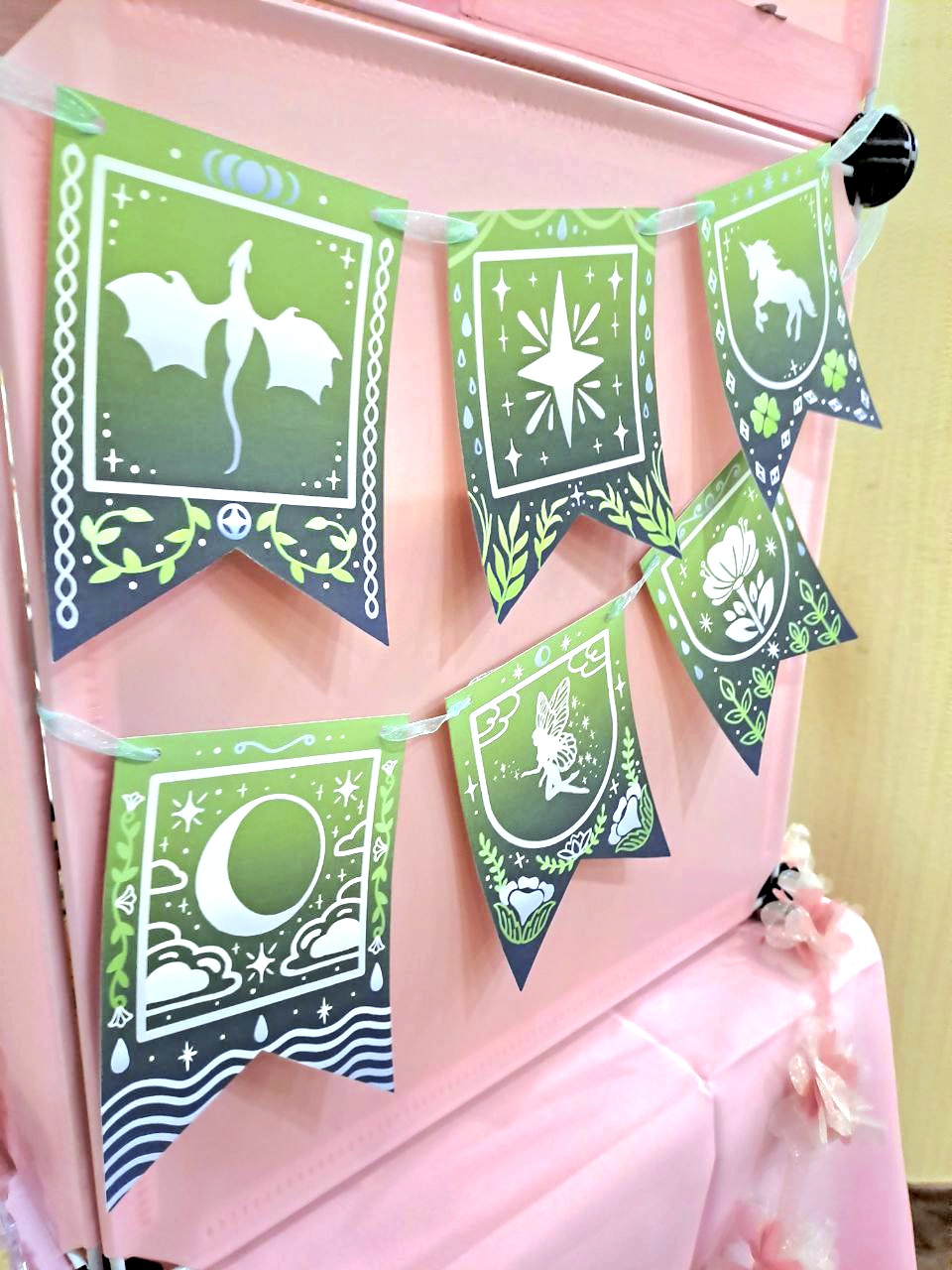 Гирлянда "Фентези" зеленая 1 метр