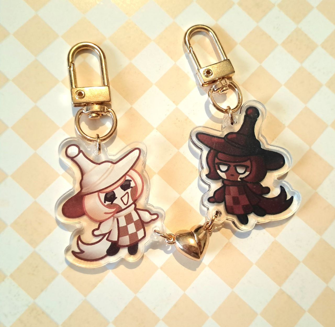 Парные брелоки "Шоко Чесс" Cookie run